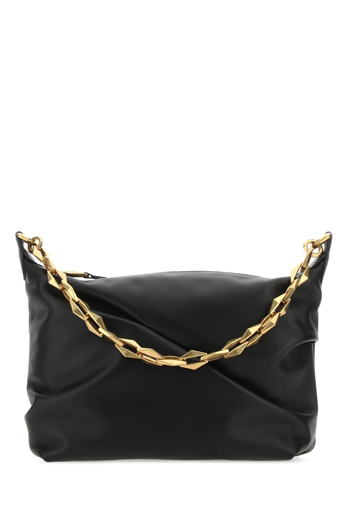 Shop Jimmy Choo Borsa In Blackgold