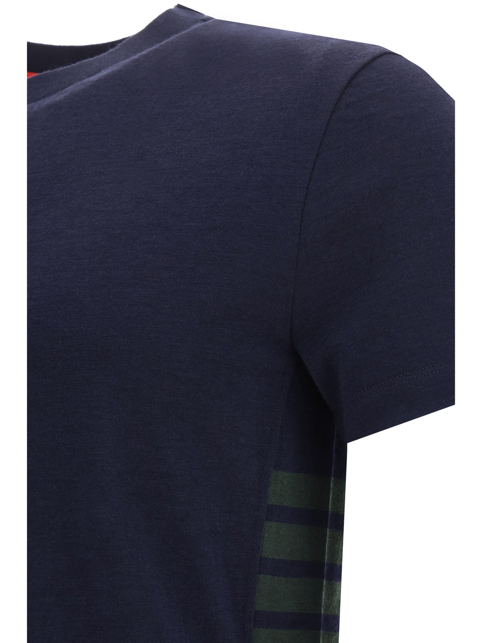 Shop Thom Browne T-shirt In Navy