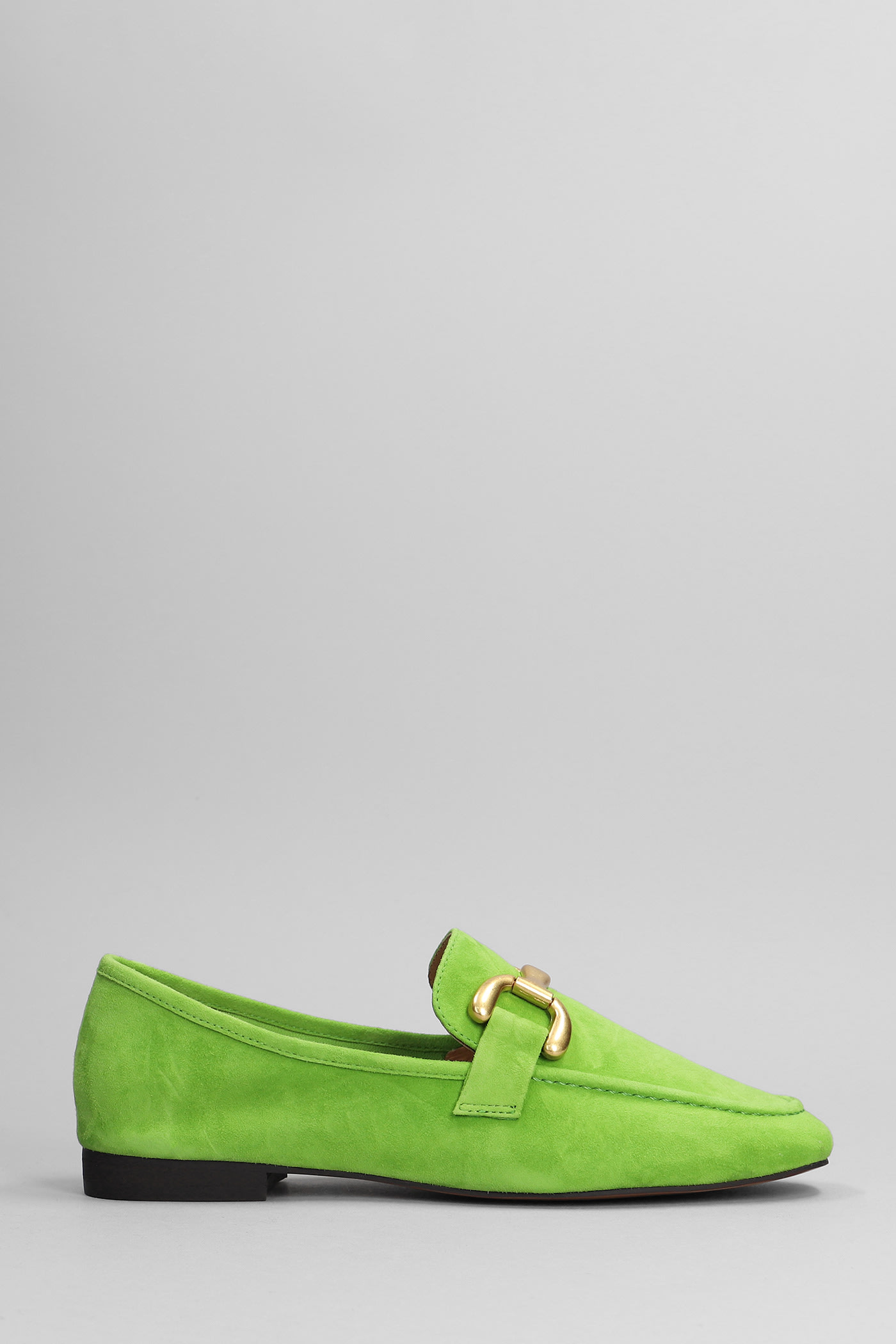 Bibi Lou Loafers In Green Suede