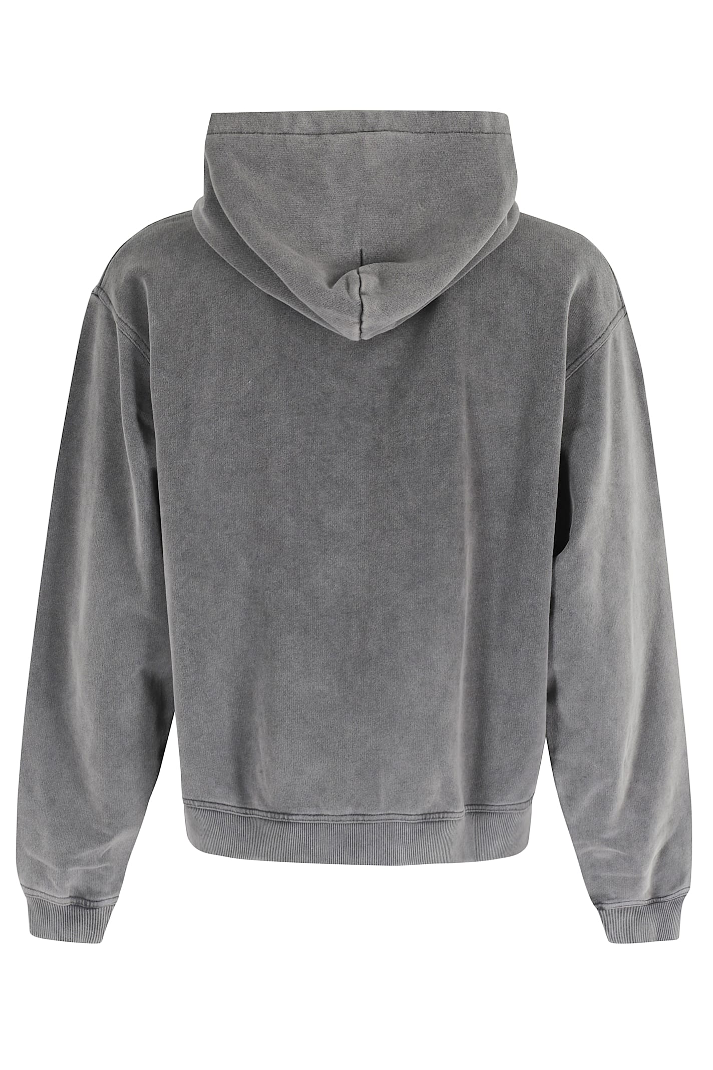 Represent Mens Script Logo Zip-up Cotton Hoody Vintage Grey In Gray