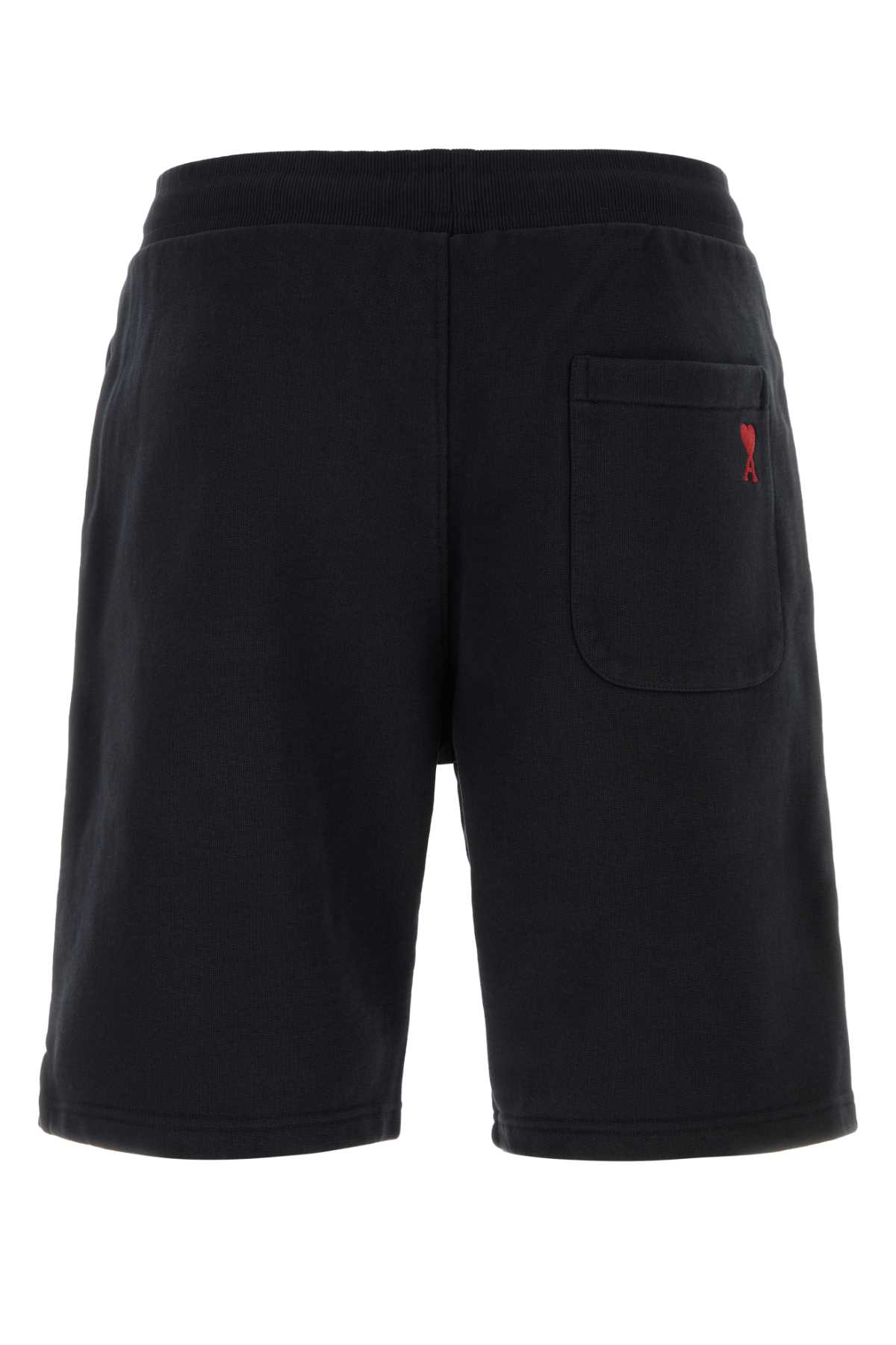 Ami Alexandre Mattiussi Black Stretch Cotton Bermuda Shorts