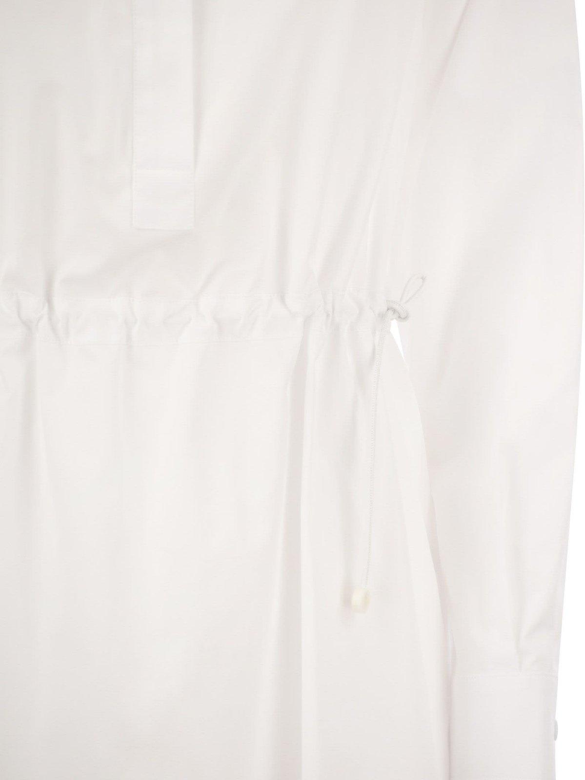 Shop Max Mara Juanita Midi Shirt Dress In White