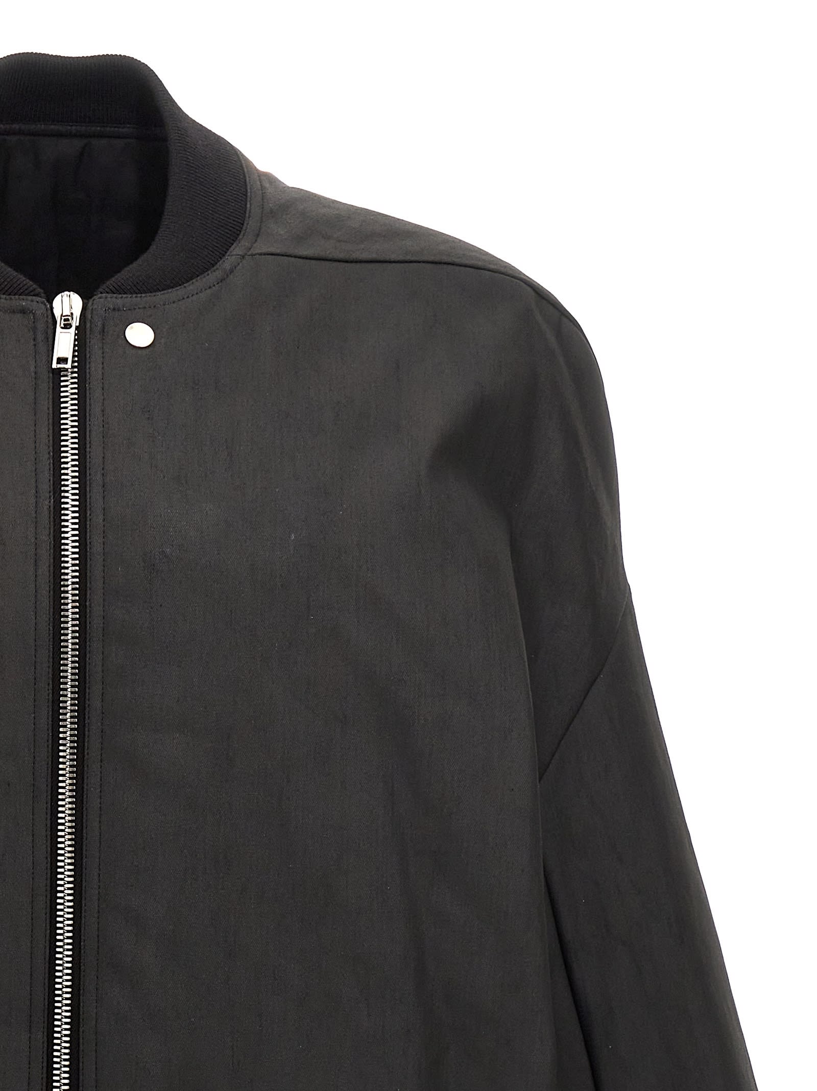 Shop Rick Owens Jumbo Peter Flight Jacket In Black