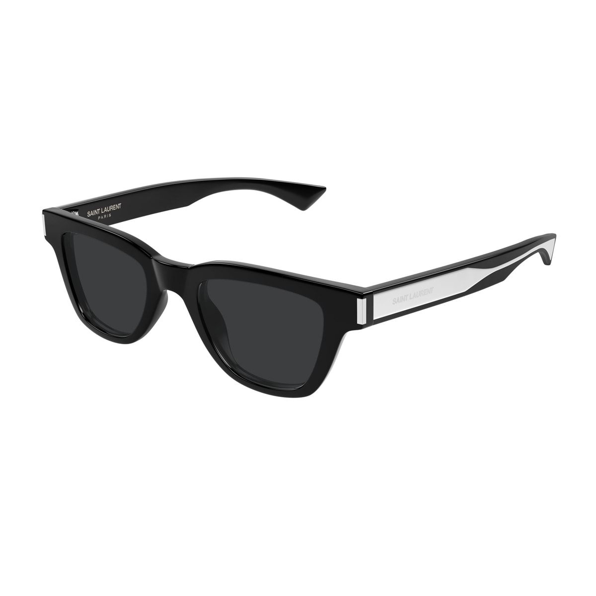 Saint Laurent Logo Sunglasses In Black