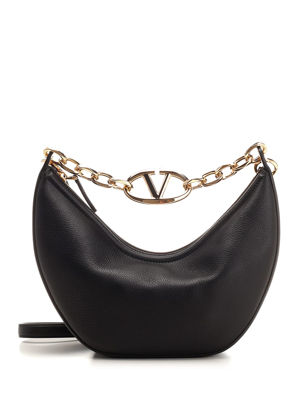 Shop Valentino V Logo Hobo Bag
