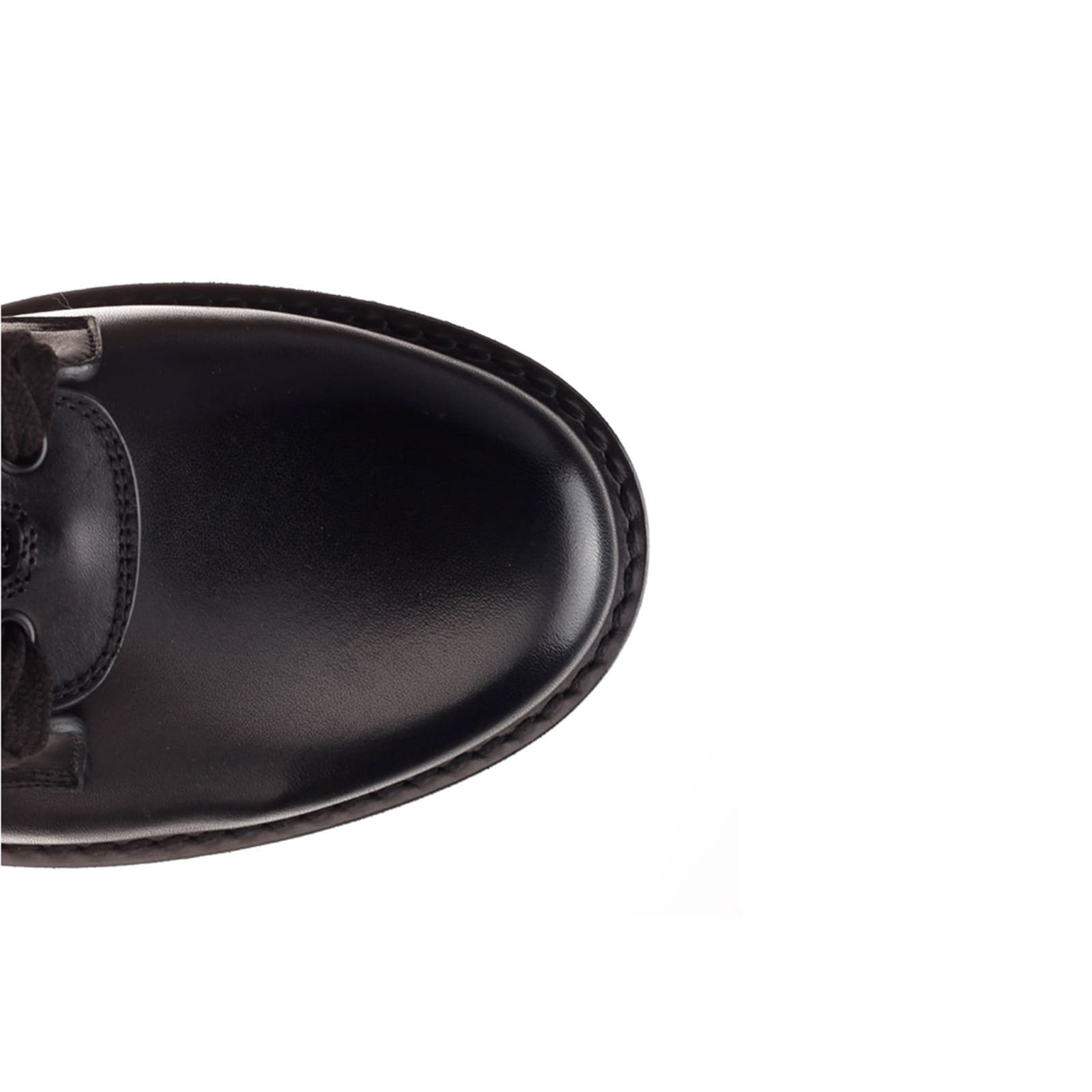 Shop Valentino Garavani Combat Leather Boots In Black