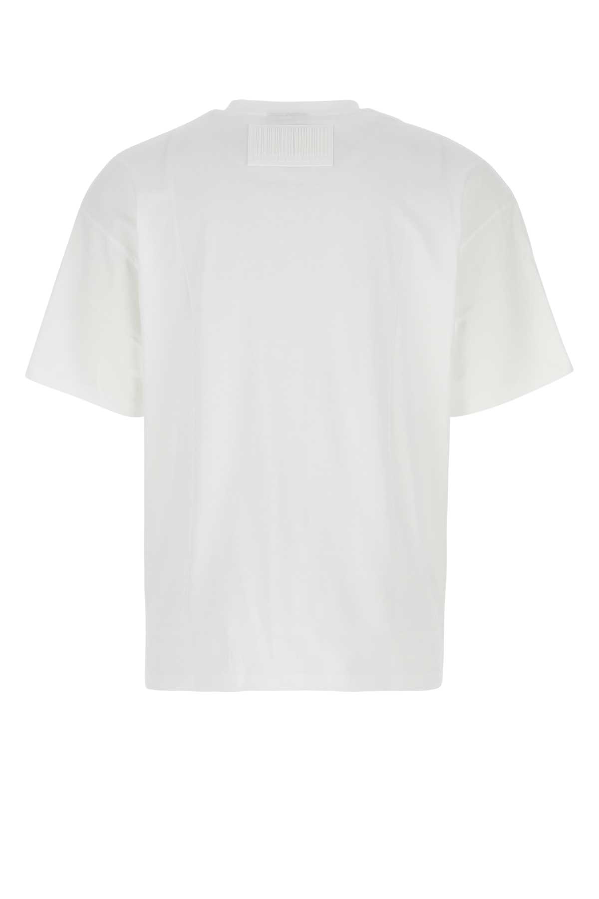 Shop Vtmnts White Cotton T-shirt