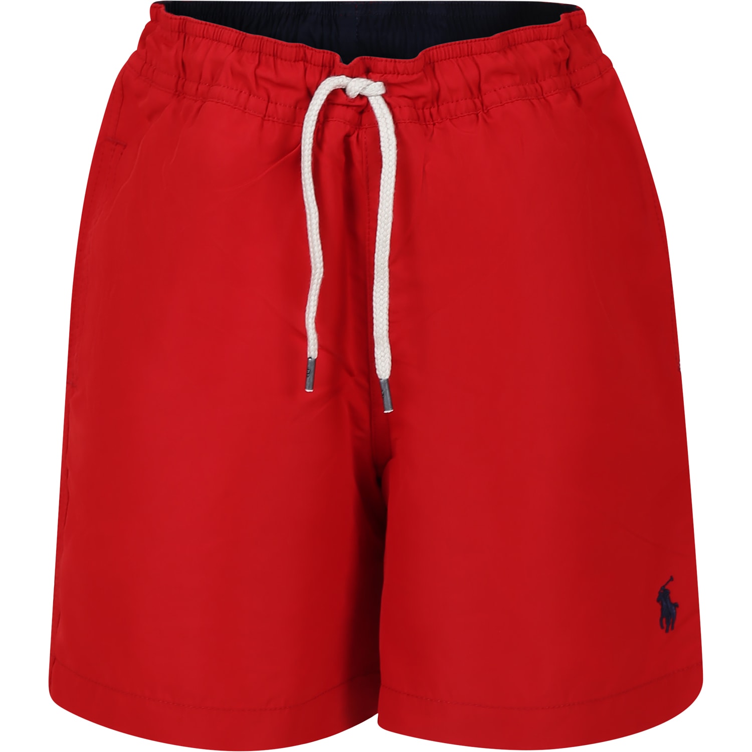 Ralph Lauren Kids' Red Swimsuit For Boy With Horse