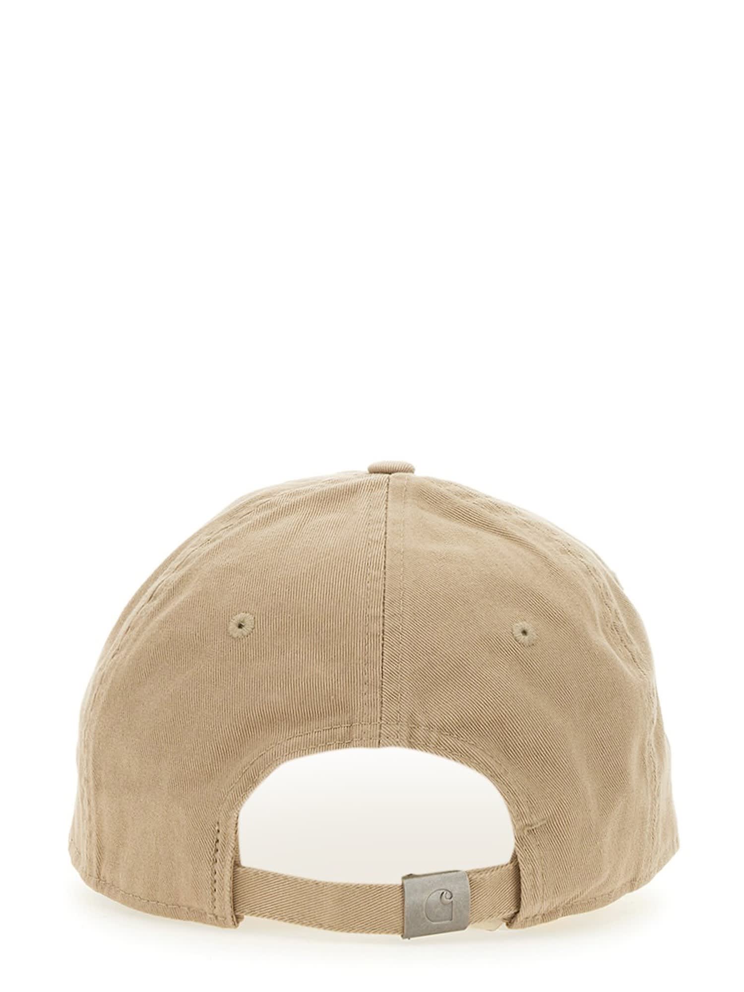 Shop Carhartt Baseball Hat With Logo In Sable/white