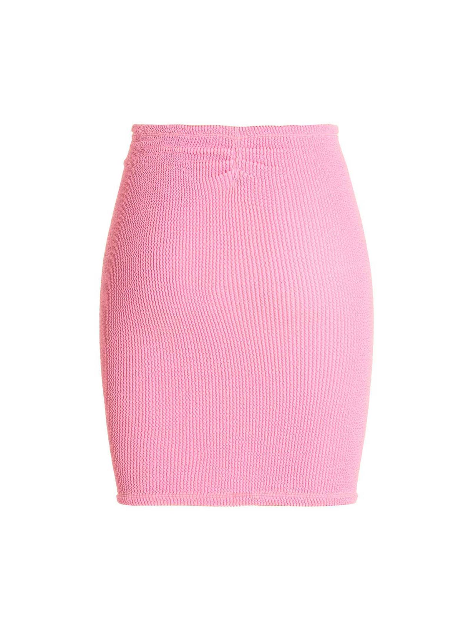 Shop Hunza G Miniskirt In Pink