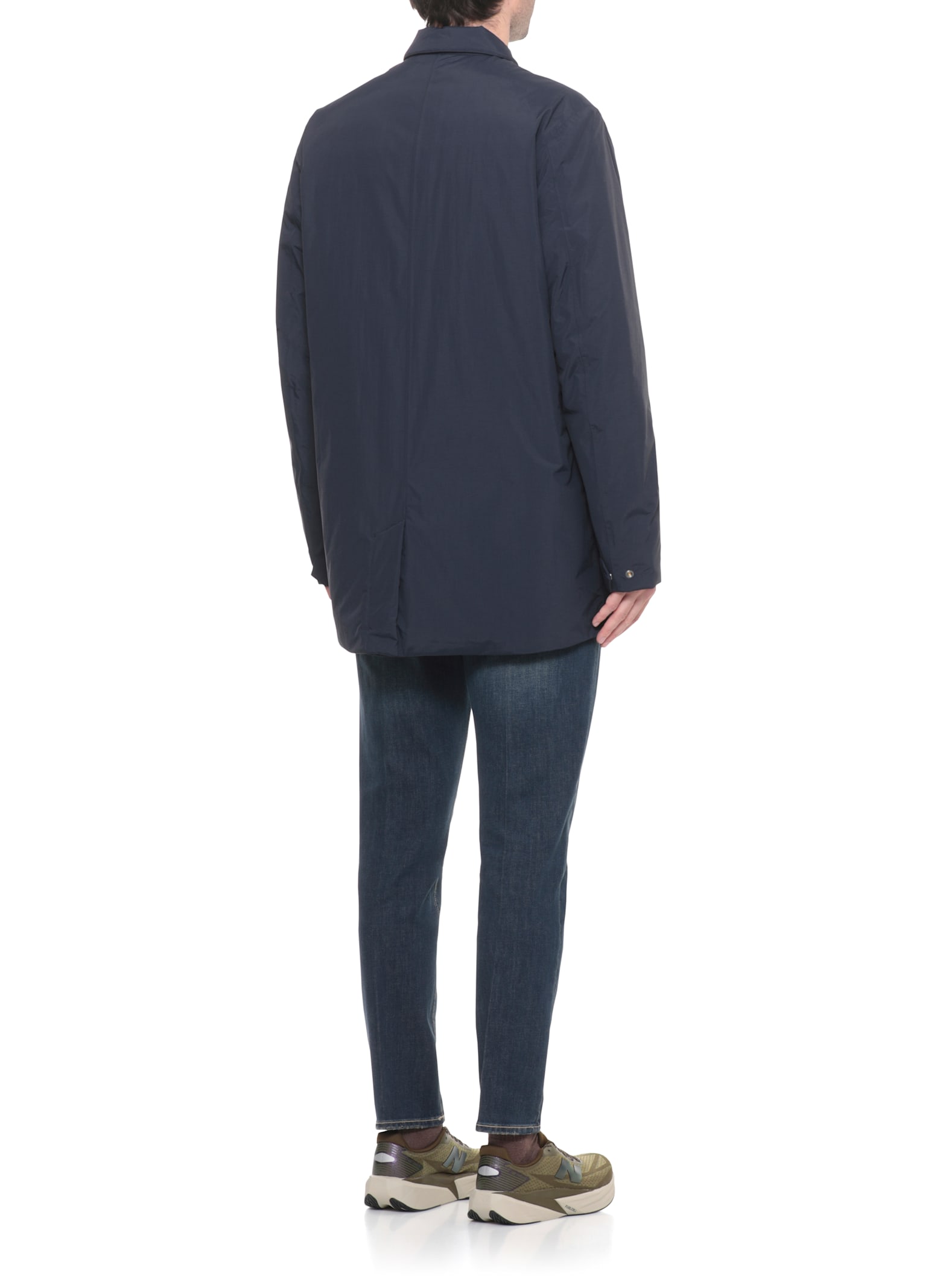 K-way Benny Warm Ottoman Down Jacket In Blue