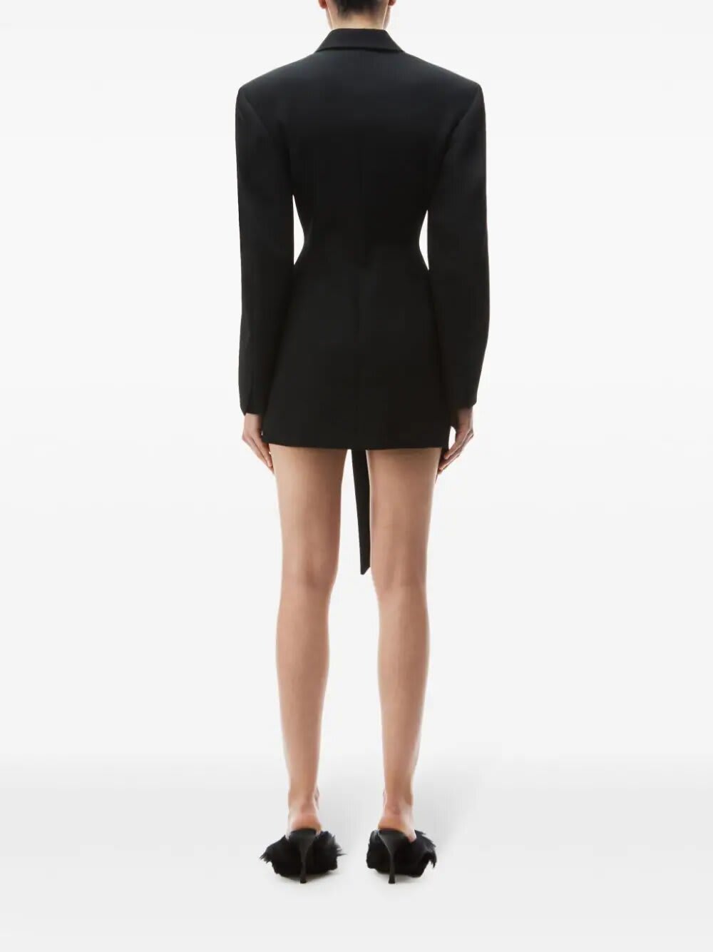 Shop Alexander Wang Asymmetrical Blazer In Black