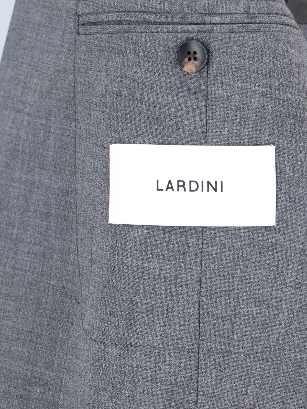 Shop Lardini Double-breasted Blazer In Gray