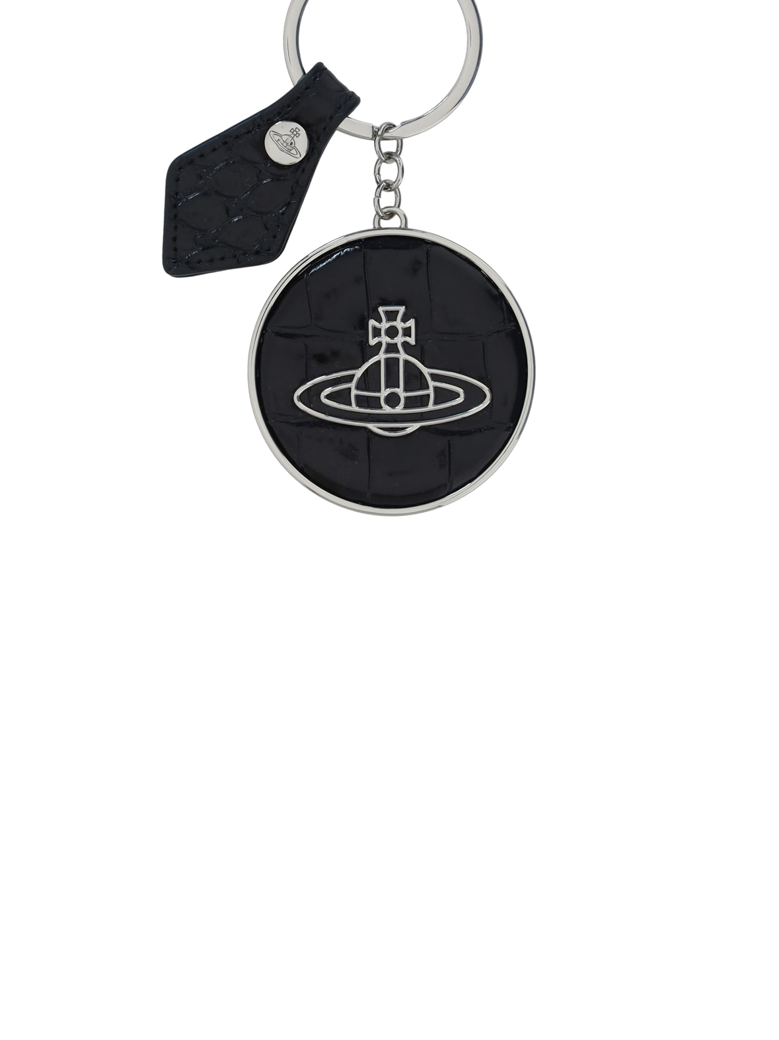 Shop Vivienne Westwood Keychain In Nero