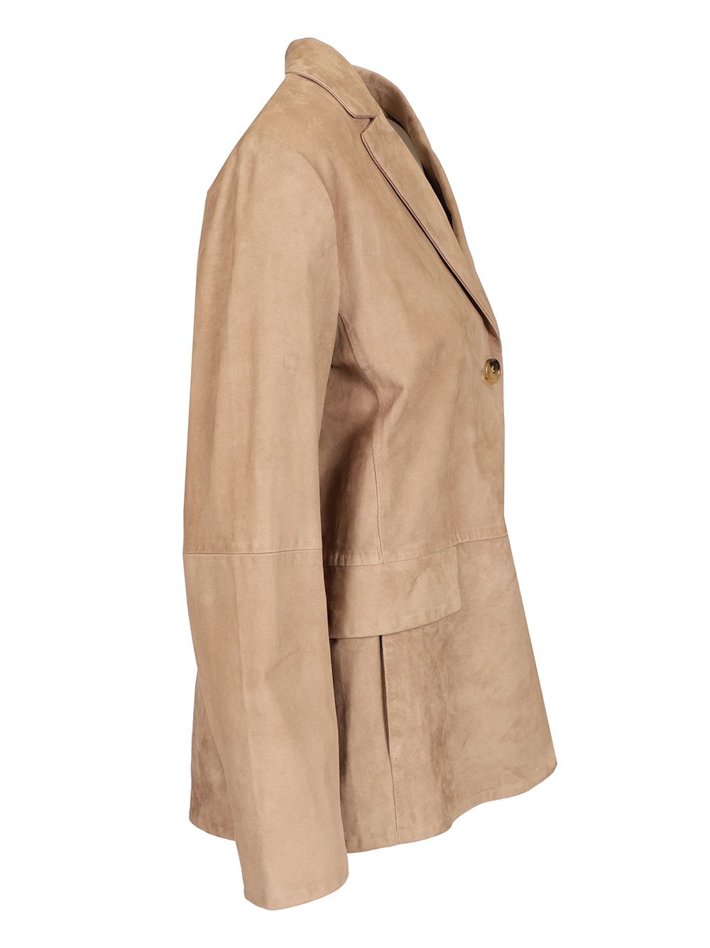 Shop 's Max Mara Single-breasted Suede Jacket