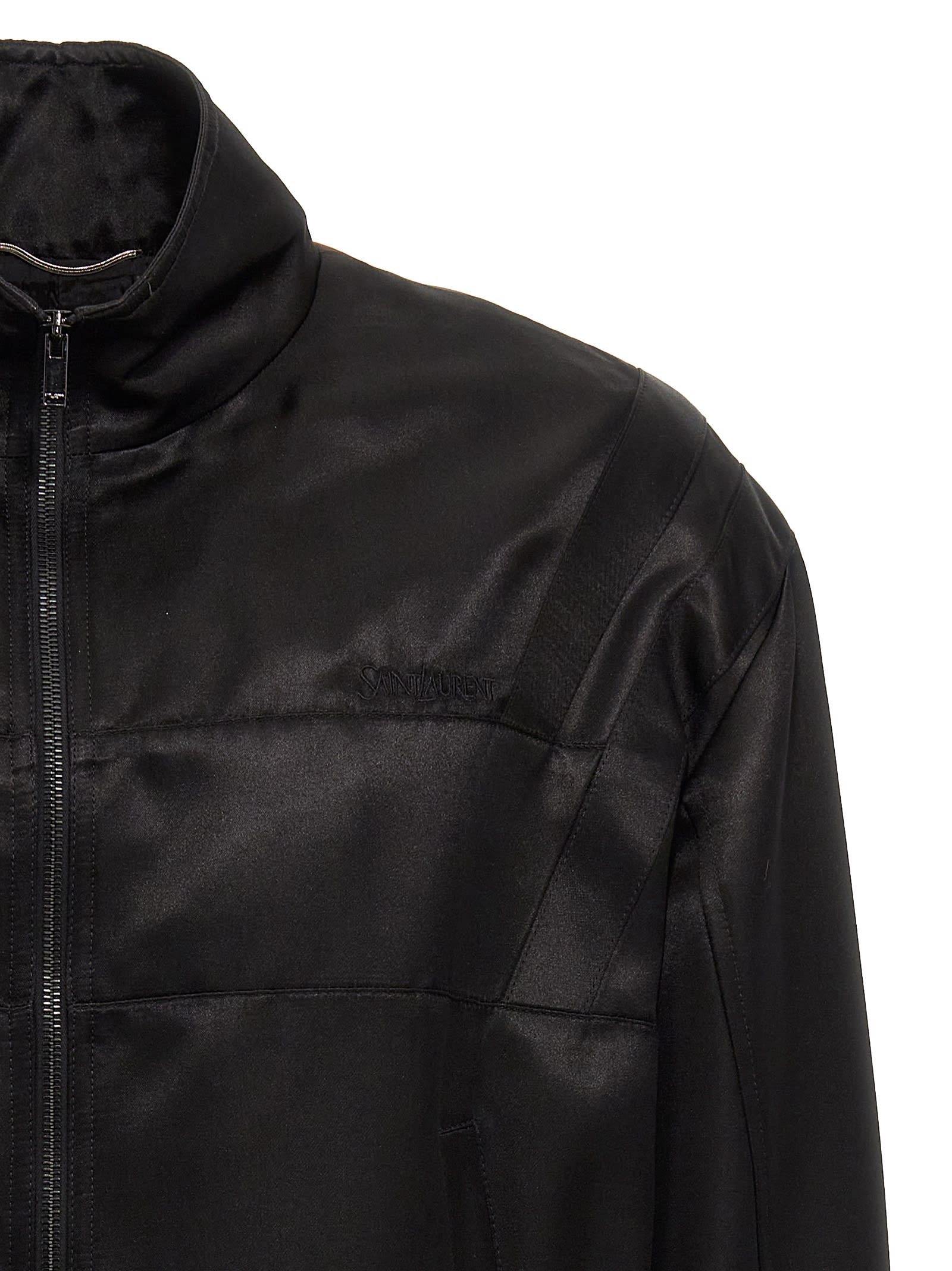 Shop Saint Laurent Teddy Jacket In Black