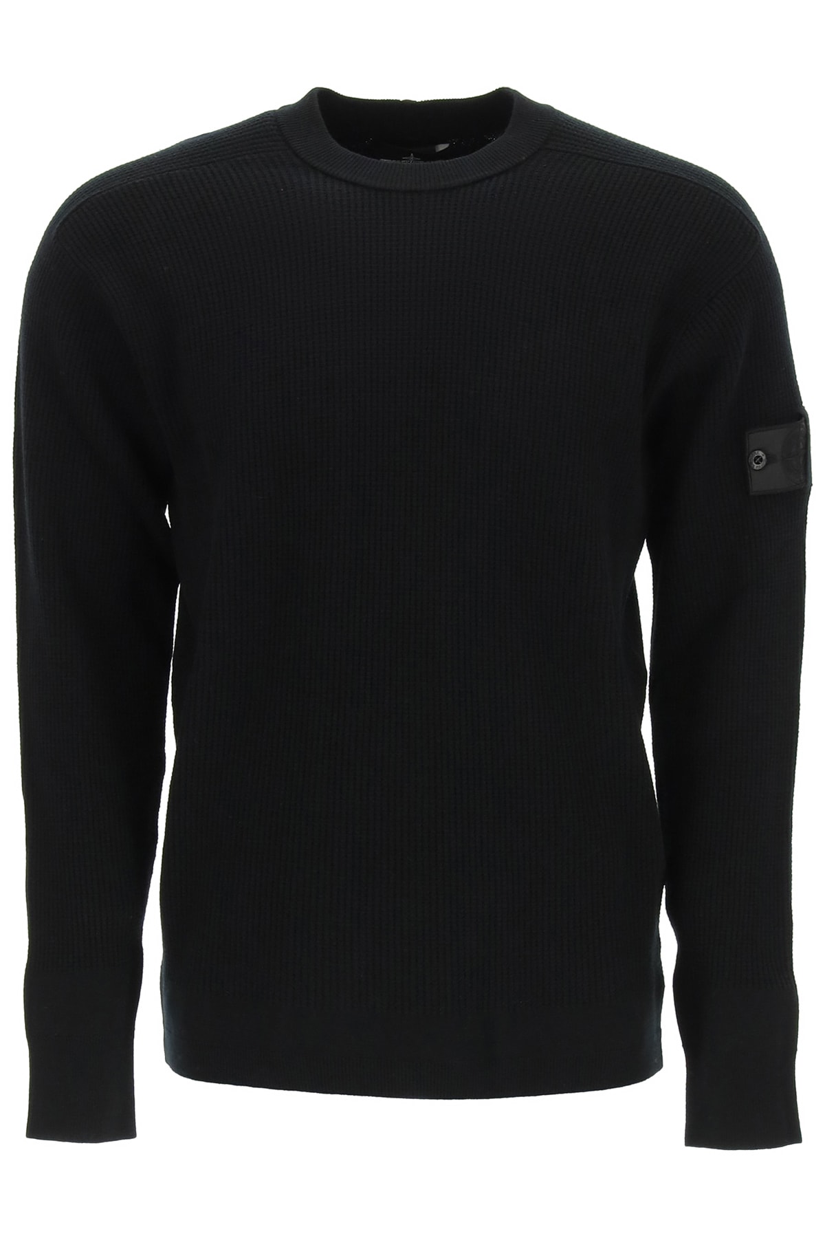 Stone Island Shadow Project Textured Wool Blend Crewneck Sweater