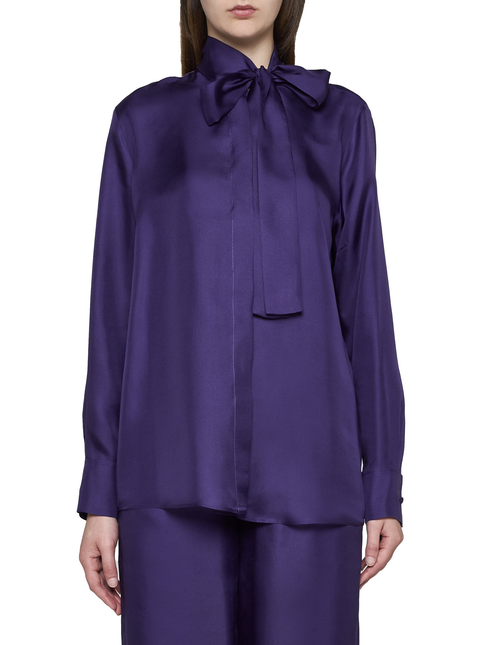 Shop Blanca Vita Shirt In Purple