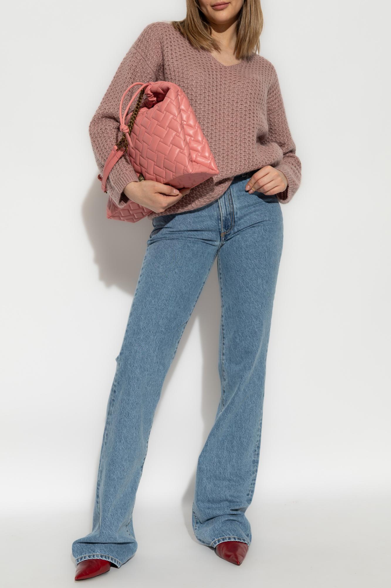 Fabiana Filippi V-neck Sweater In Pink