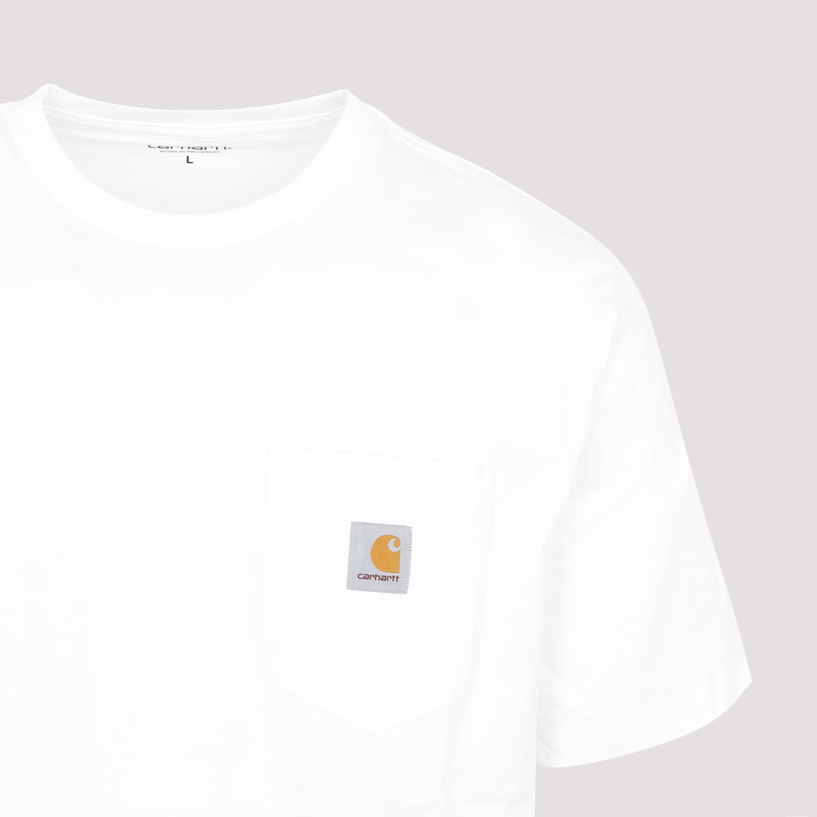 Carhartt Cotton T-shirt With Logo Patch In White