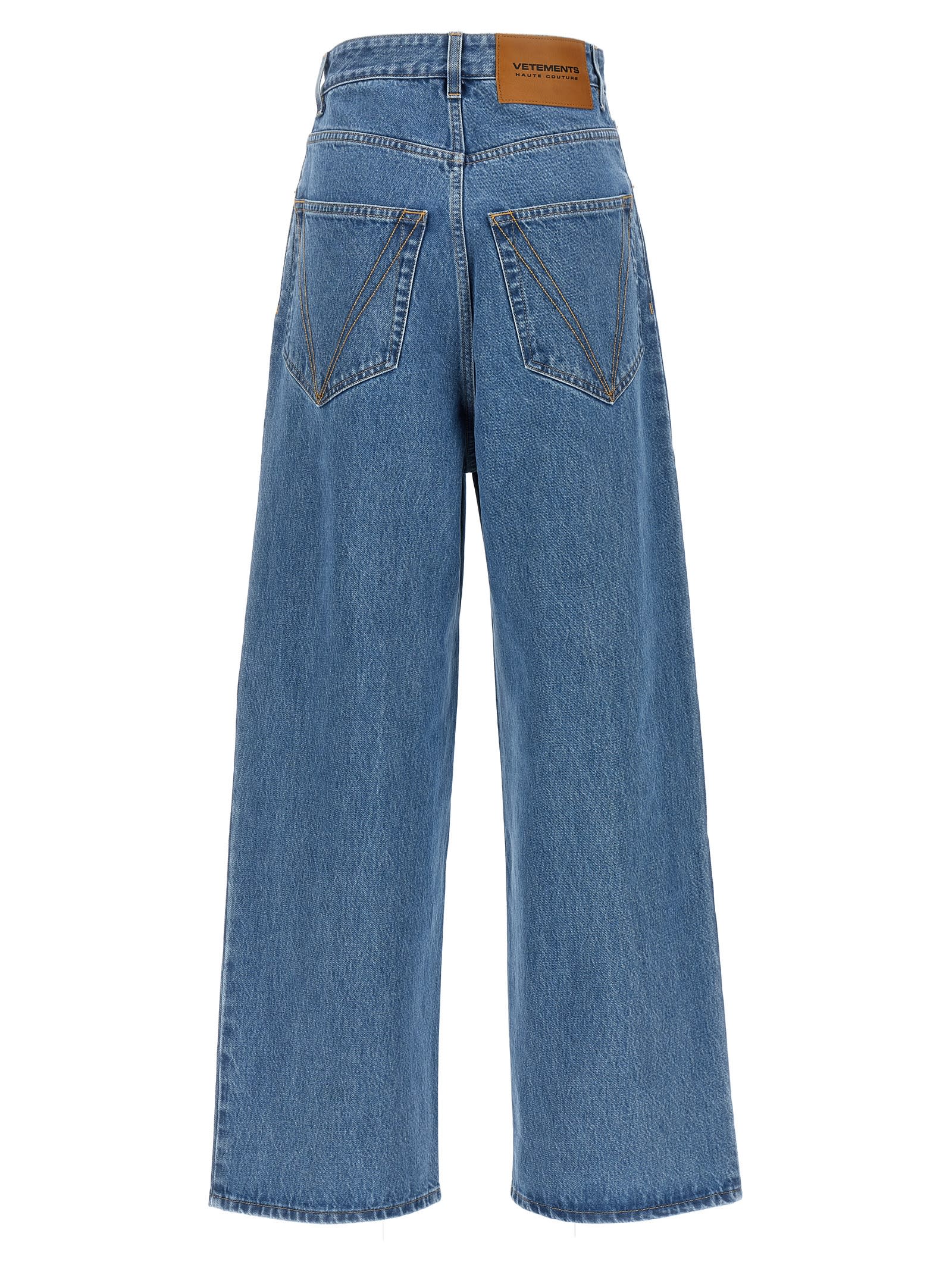 Vetements Blue Baggy Jeans In Blue