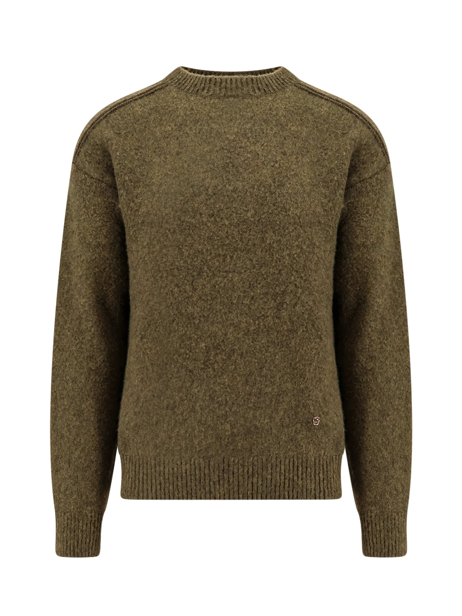 Shop Burberry Sweater In Green