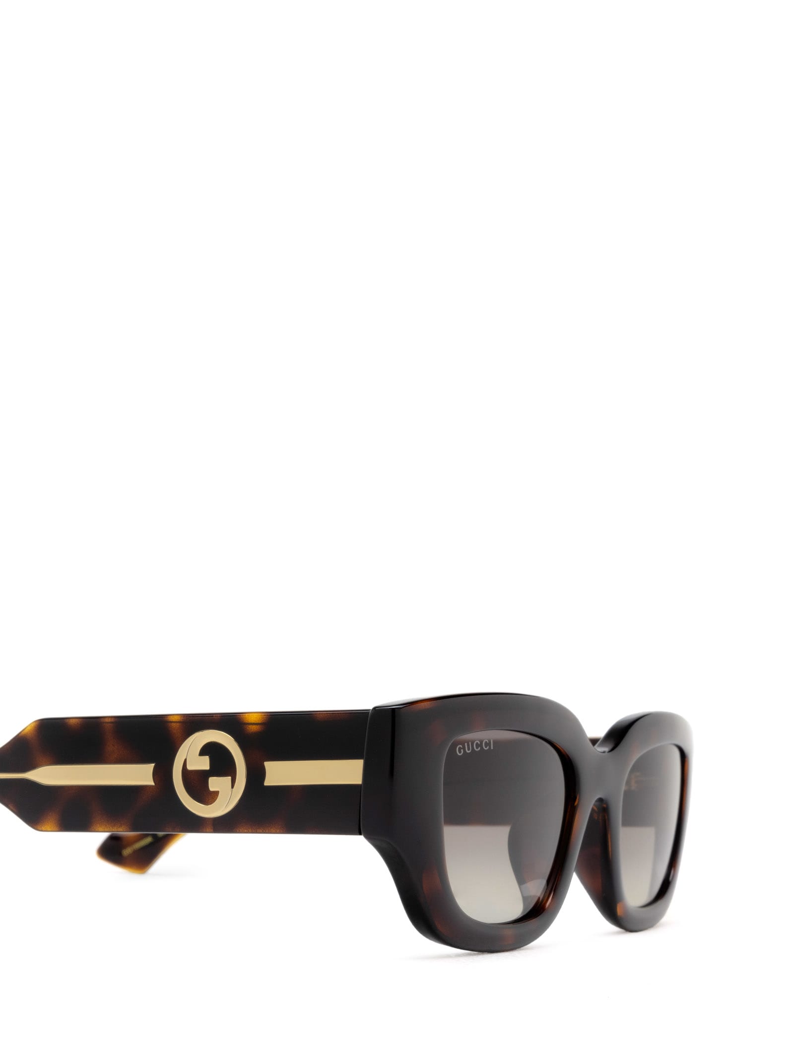 Shop Gucci Gg1558sk Havana Sunglasses