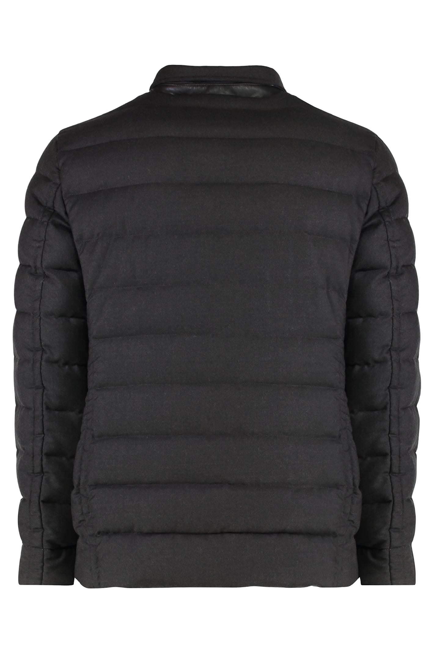 Moorer Zayn Wool-cashmere Blend Two-button Blazer In Black