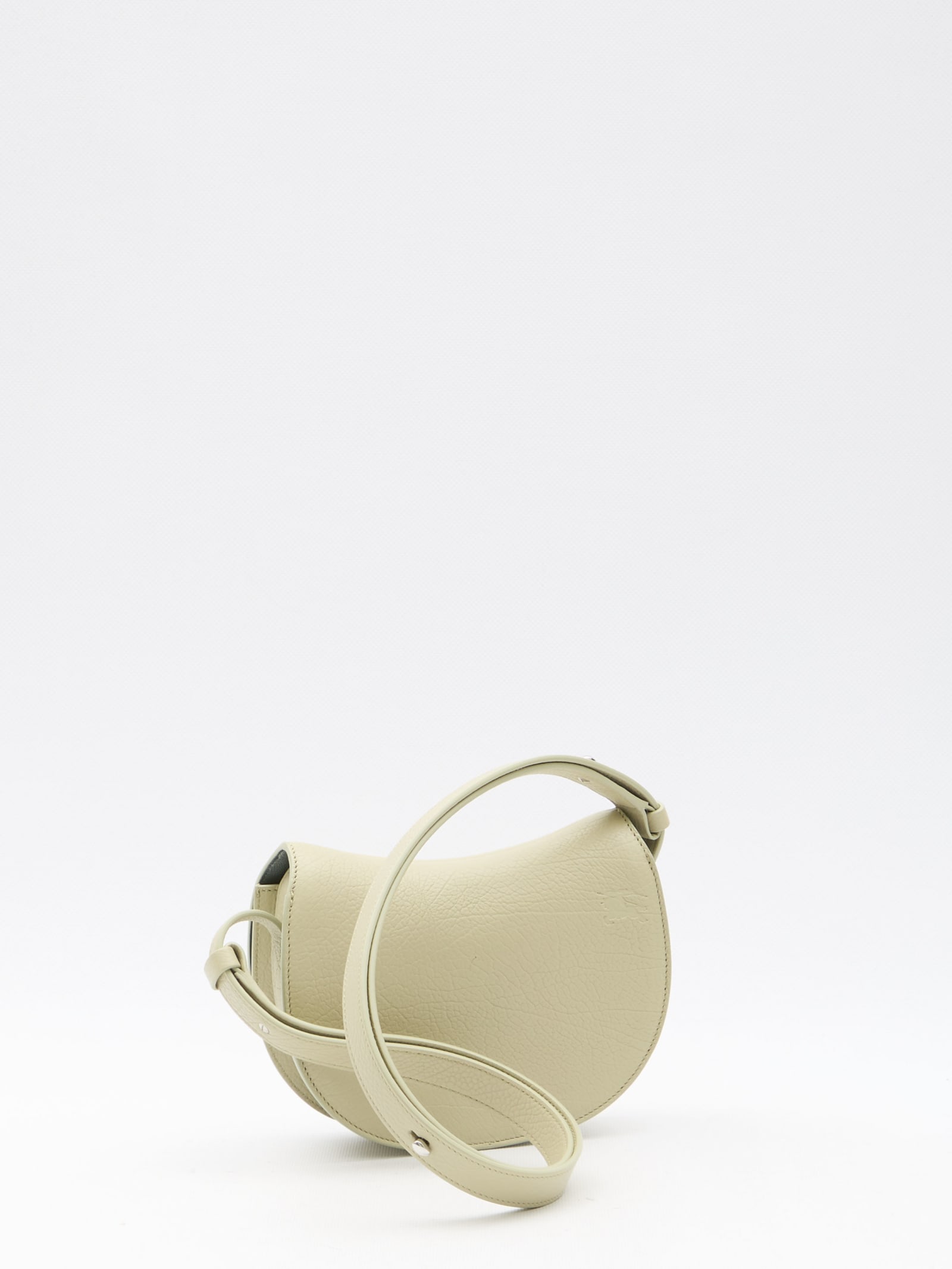 Burberry Mini Shoulder Bag With Adjustable Strap And Textured Finish In Beige