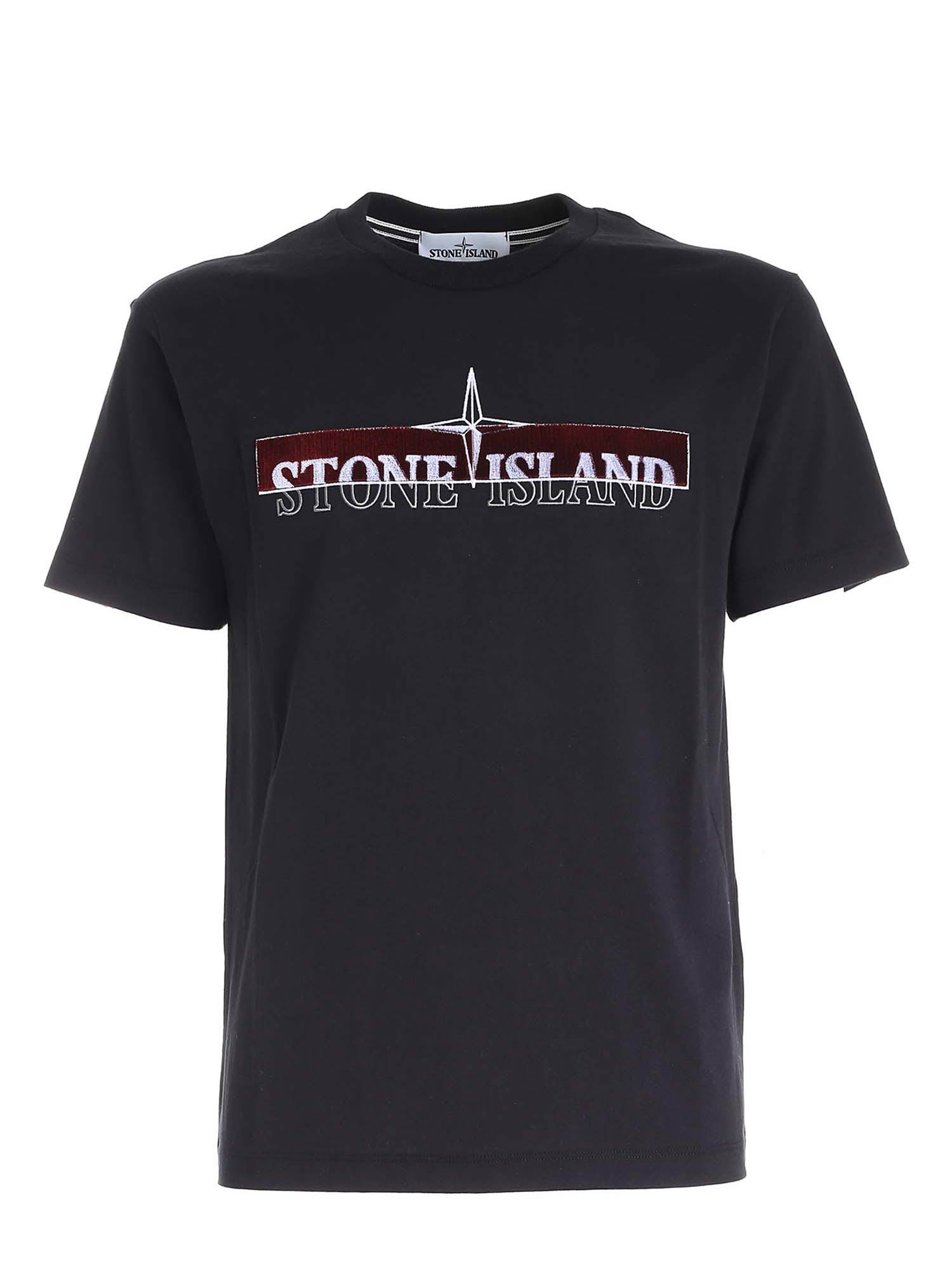 Shop Stone Island T-shirt In Nero