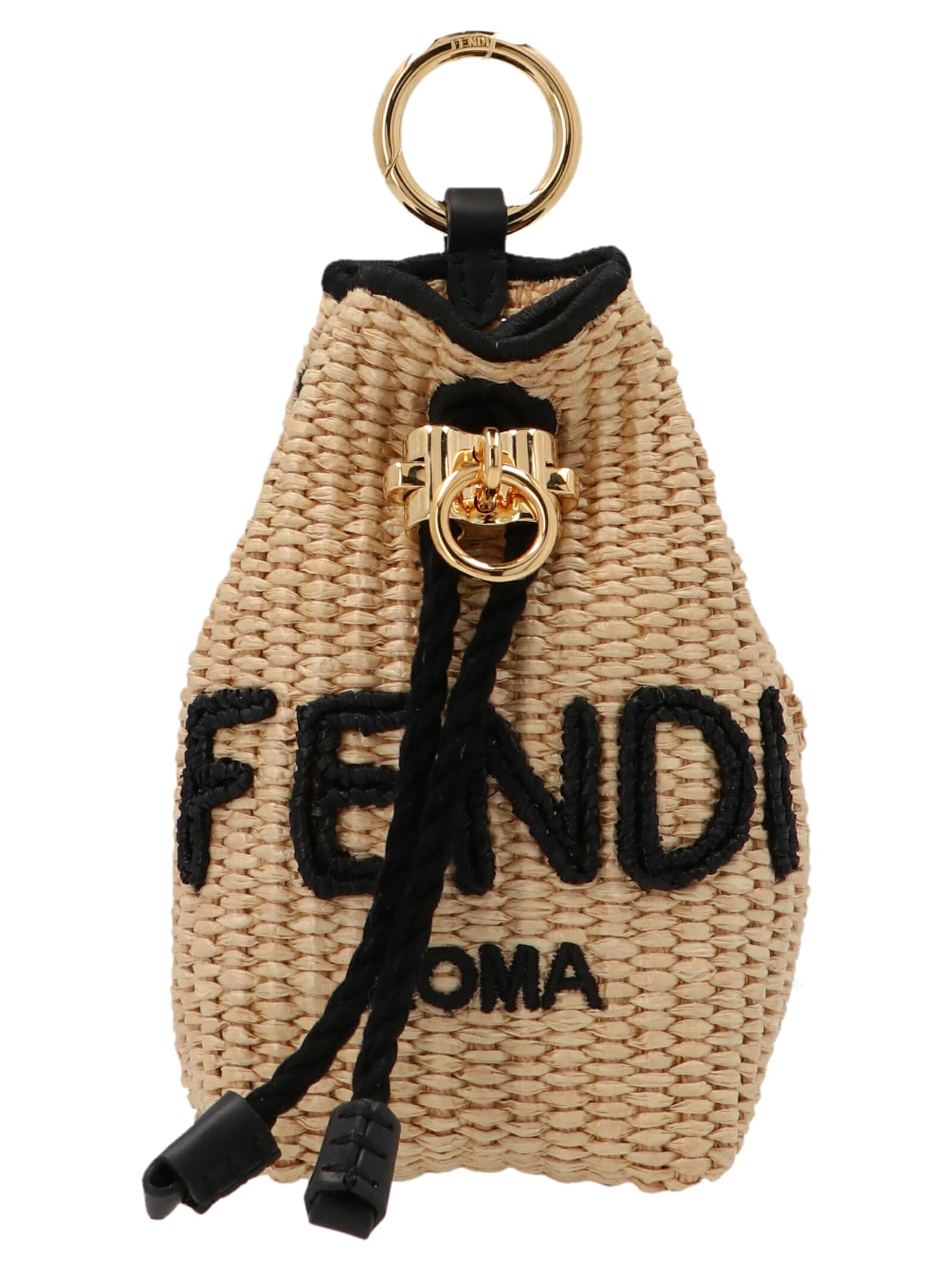Fendi Charm Micro Bag Keyring In Multicolor