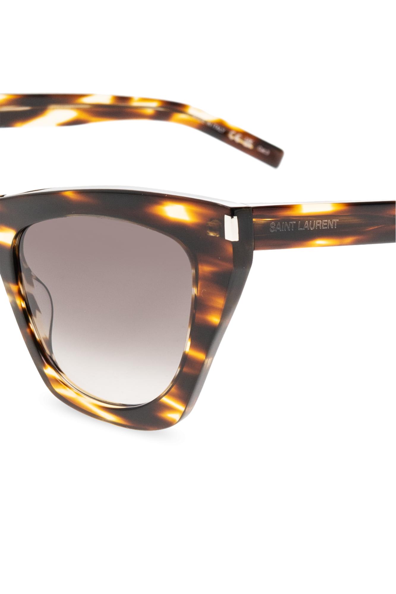 Saint Laurent Sl 214 Kate Sunglasses In Brown