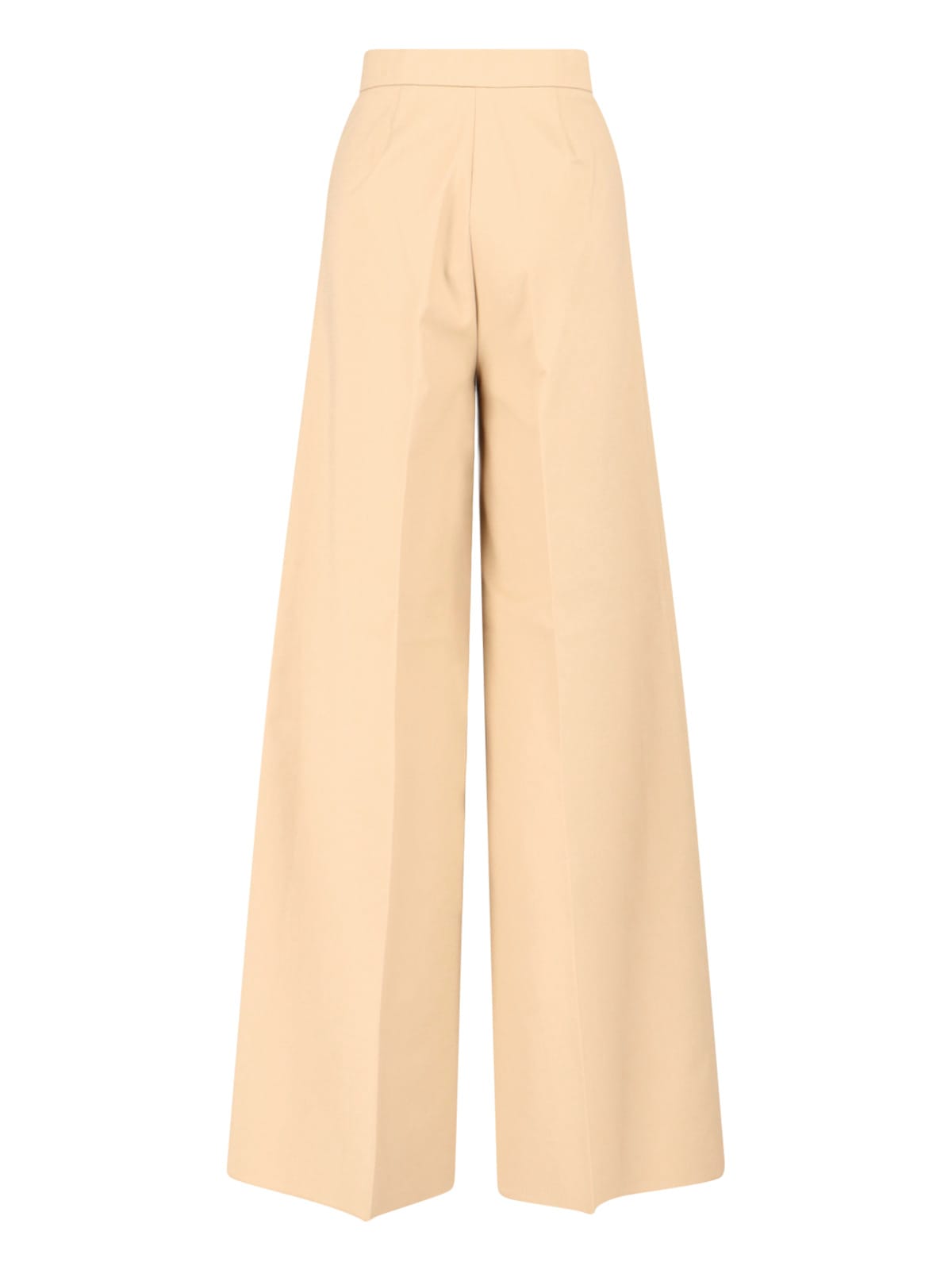 Max Mara Straight Leg Trousers High Waist In Neutral