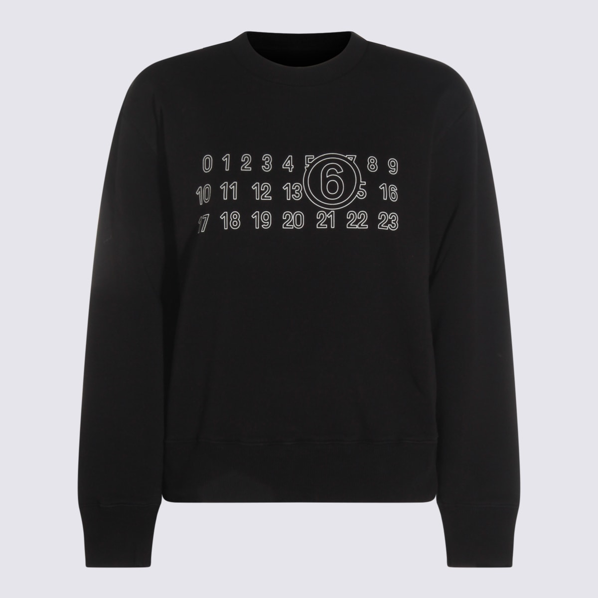 Black Cotton Sweatshirt