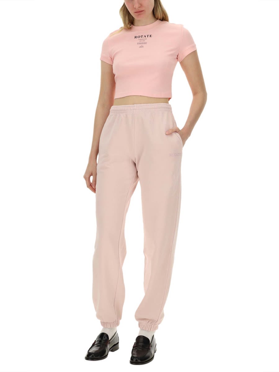 Shop Rotate Birger Christensen Jogging Pants In Pink