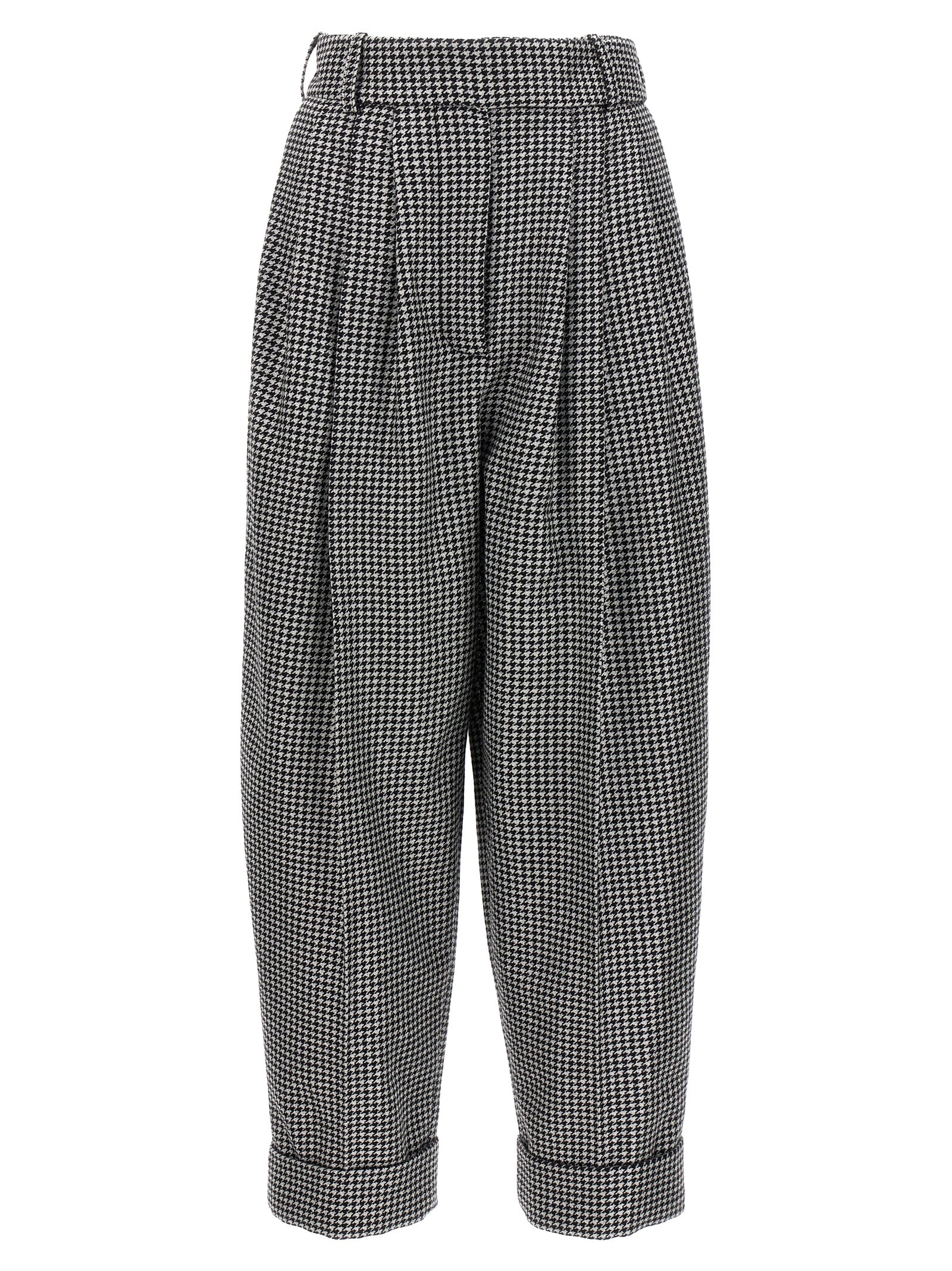 Alexandre Vauthier Metal Houndstooth Trousers