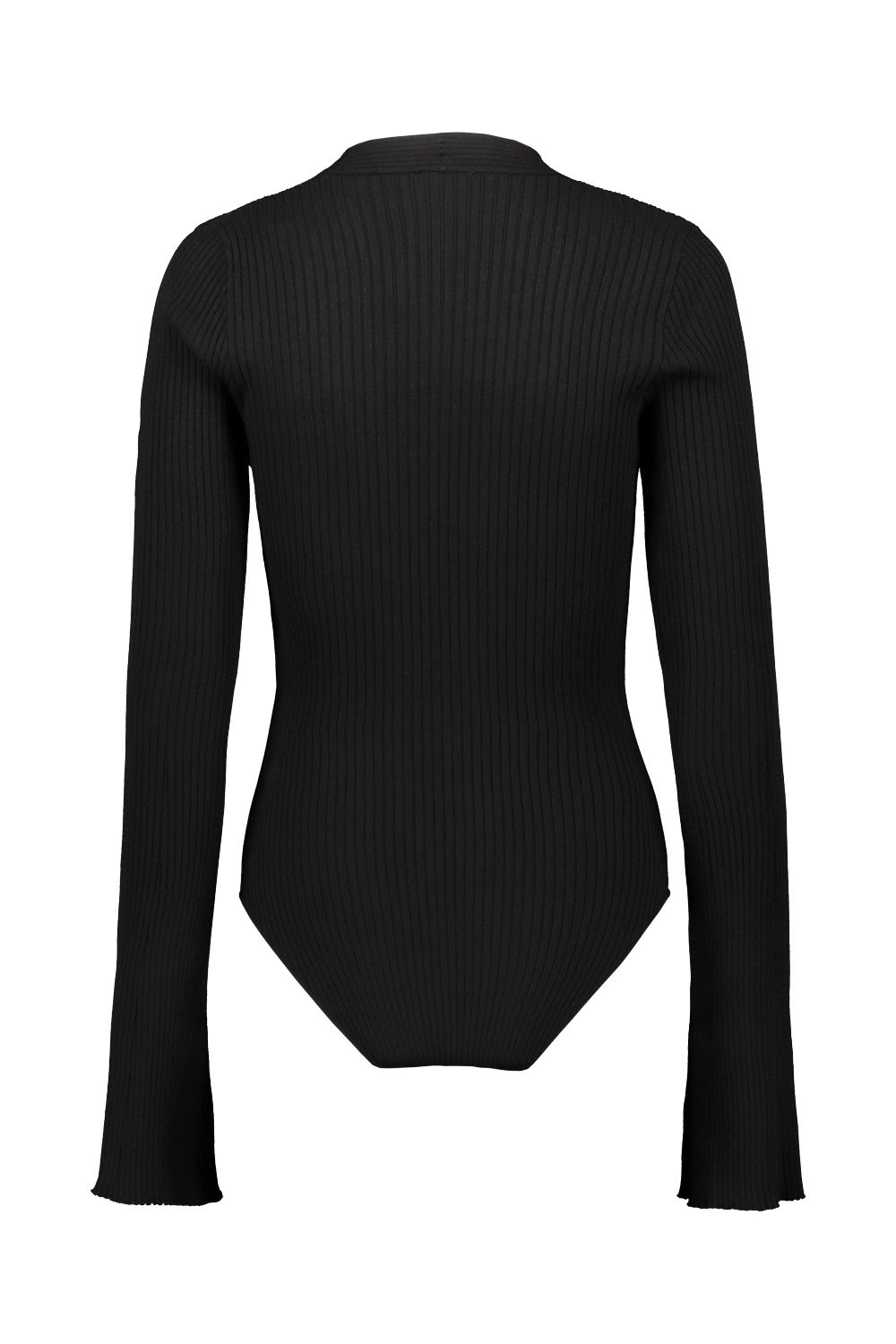 Shop Courrèges Vneck Bodysuit In Black