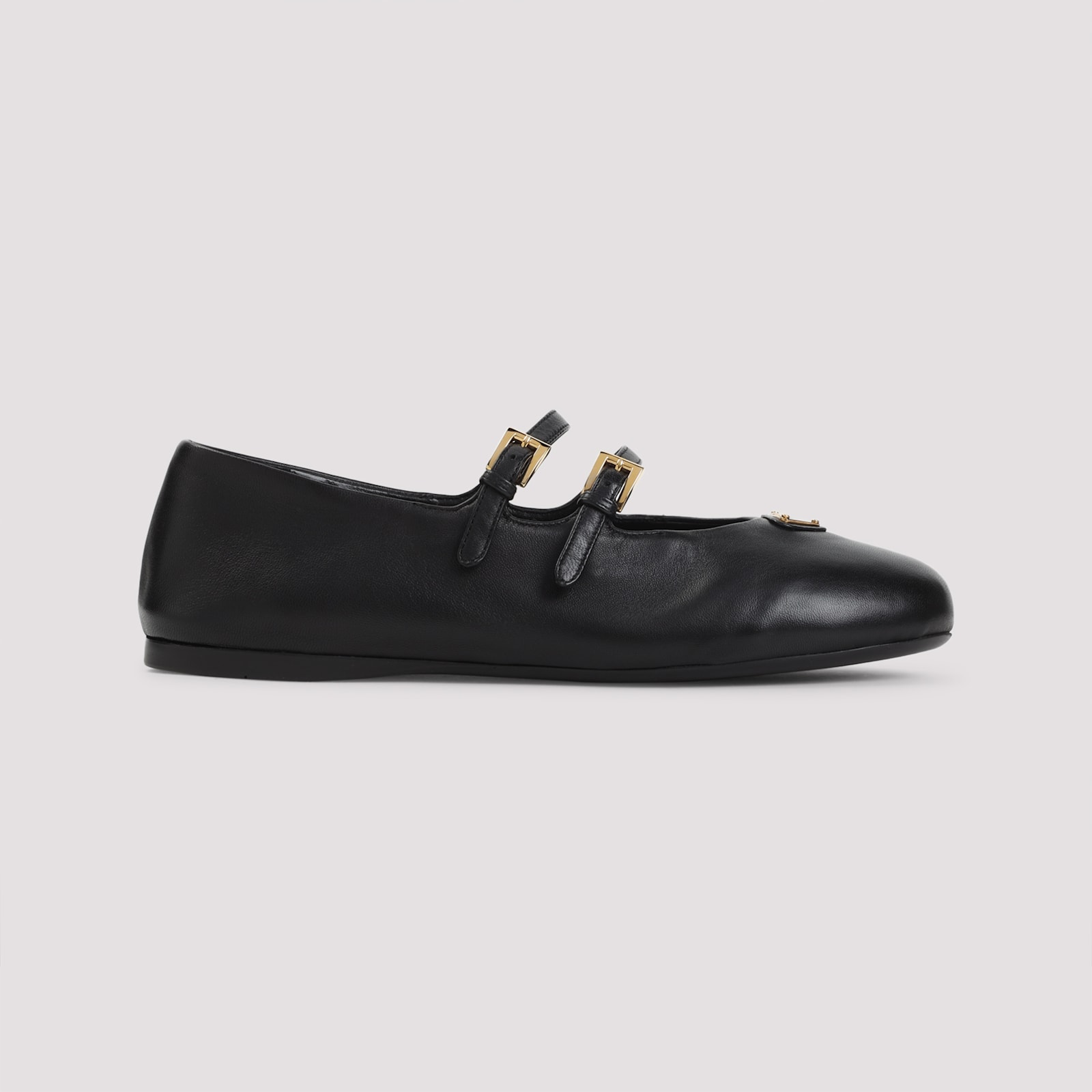 Prada Women Nappa Leather Ballerinas In Black