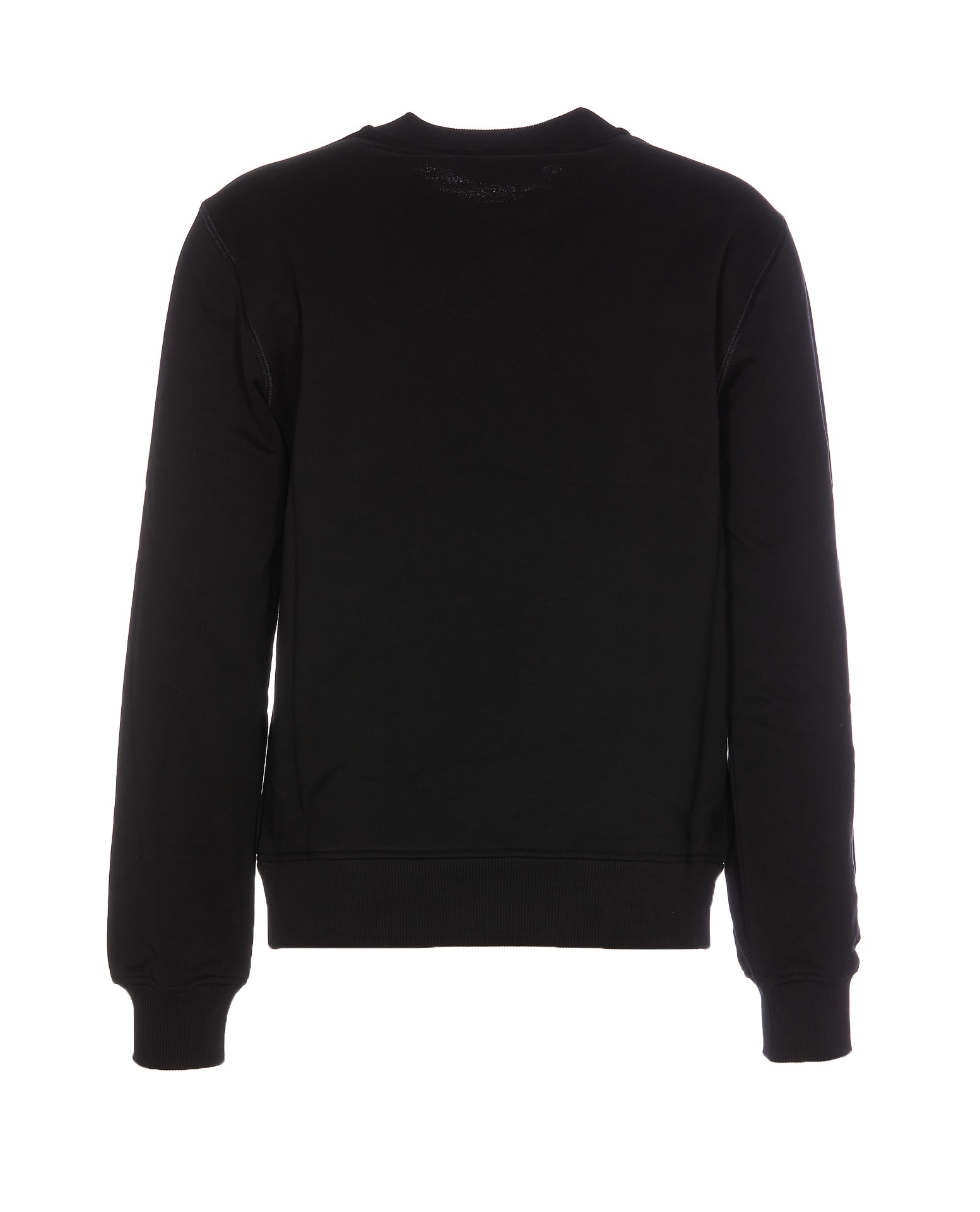 Shop Dolce & Gabbana Logo Plaque Sweatshirt In Nero