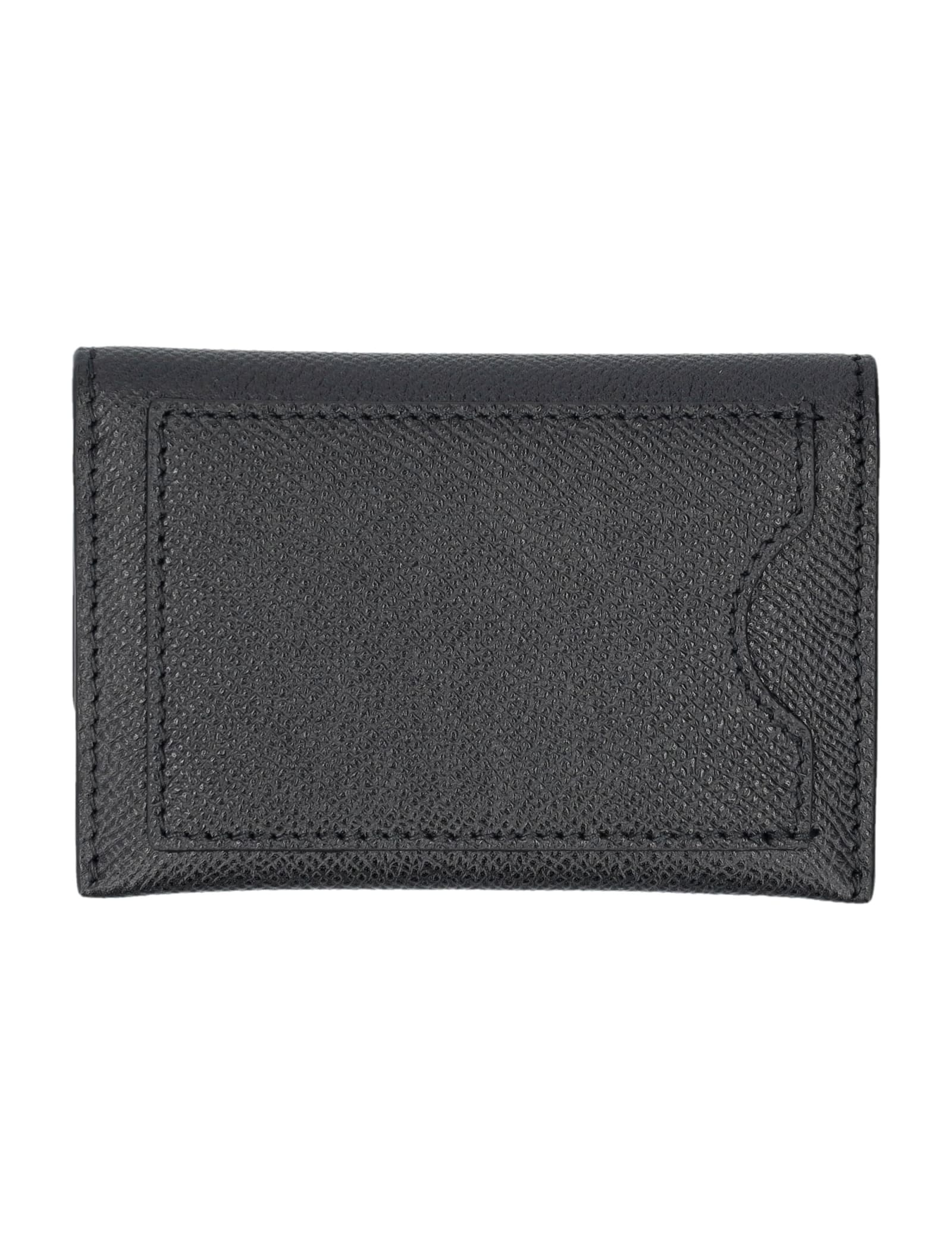 Shop Ferragamo Vara Bow Wallet In Black