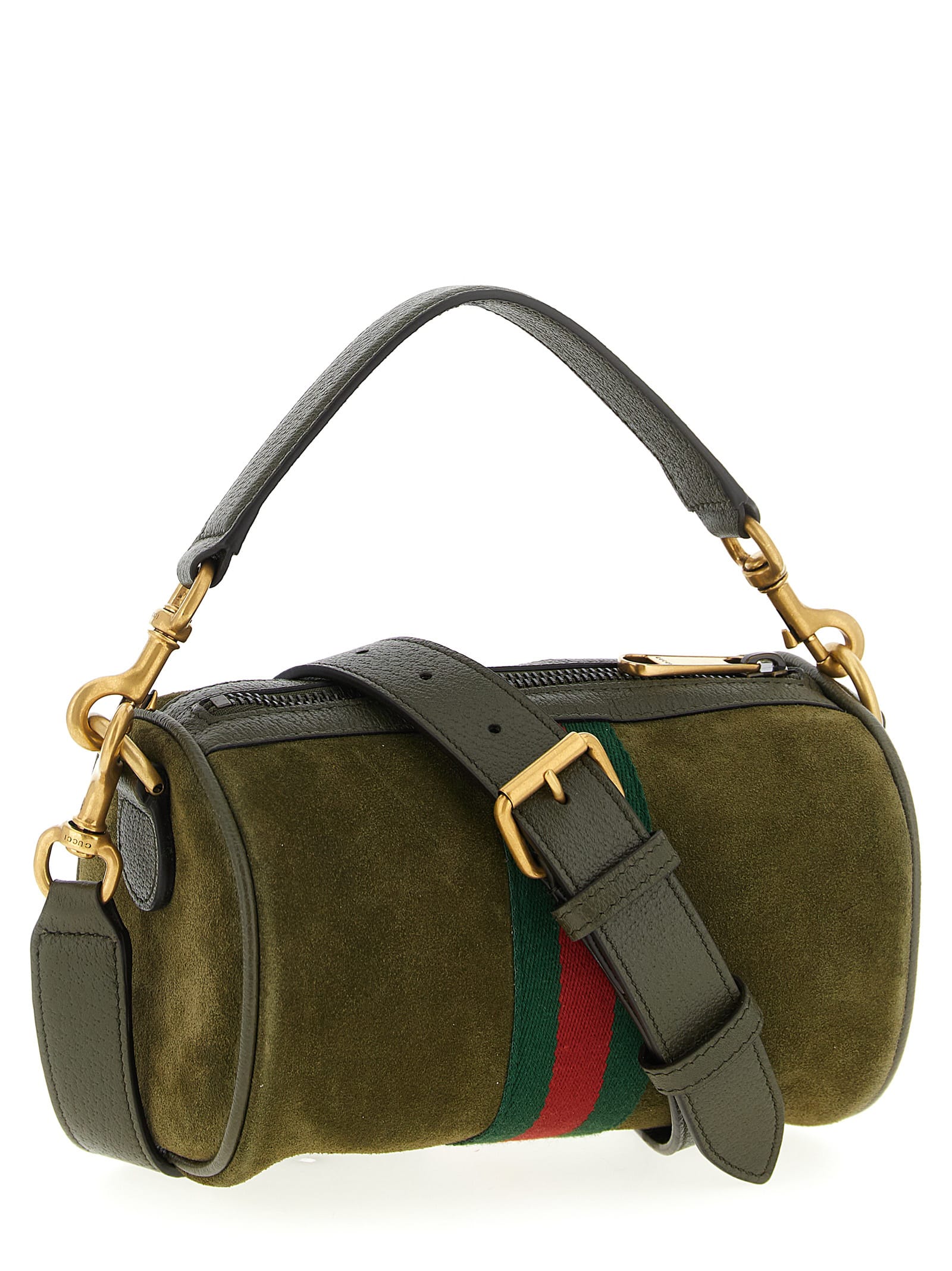 Gucci Mini Handbag Featuring Top Handle In Green