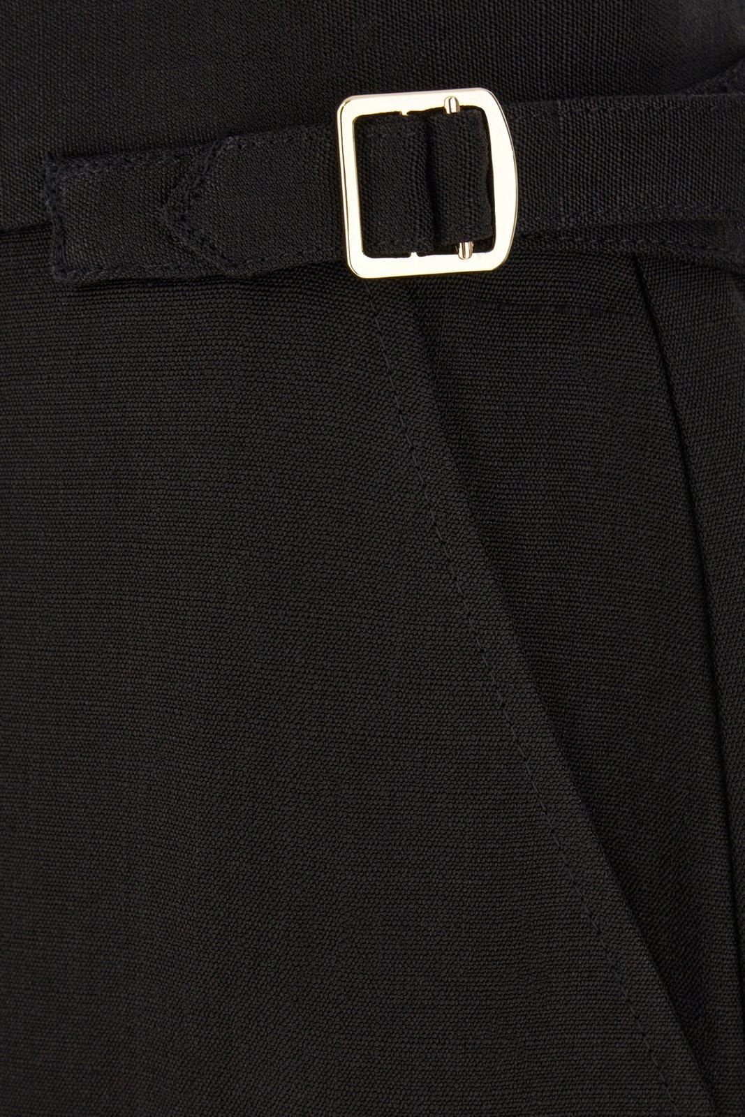 Shop Casablanca Straight Leg Tailored Trousers In Black