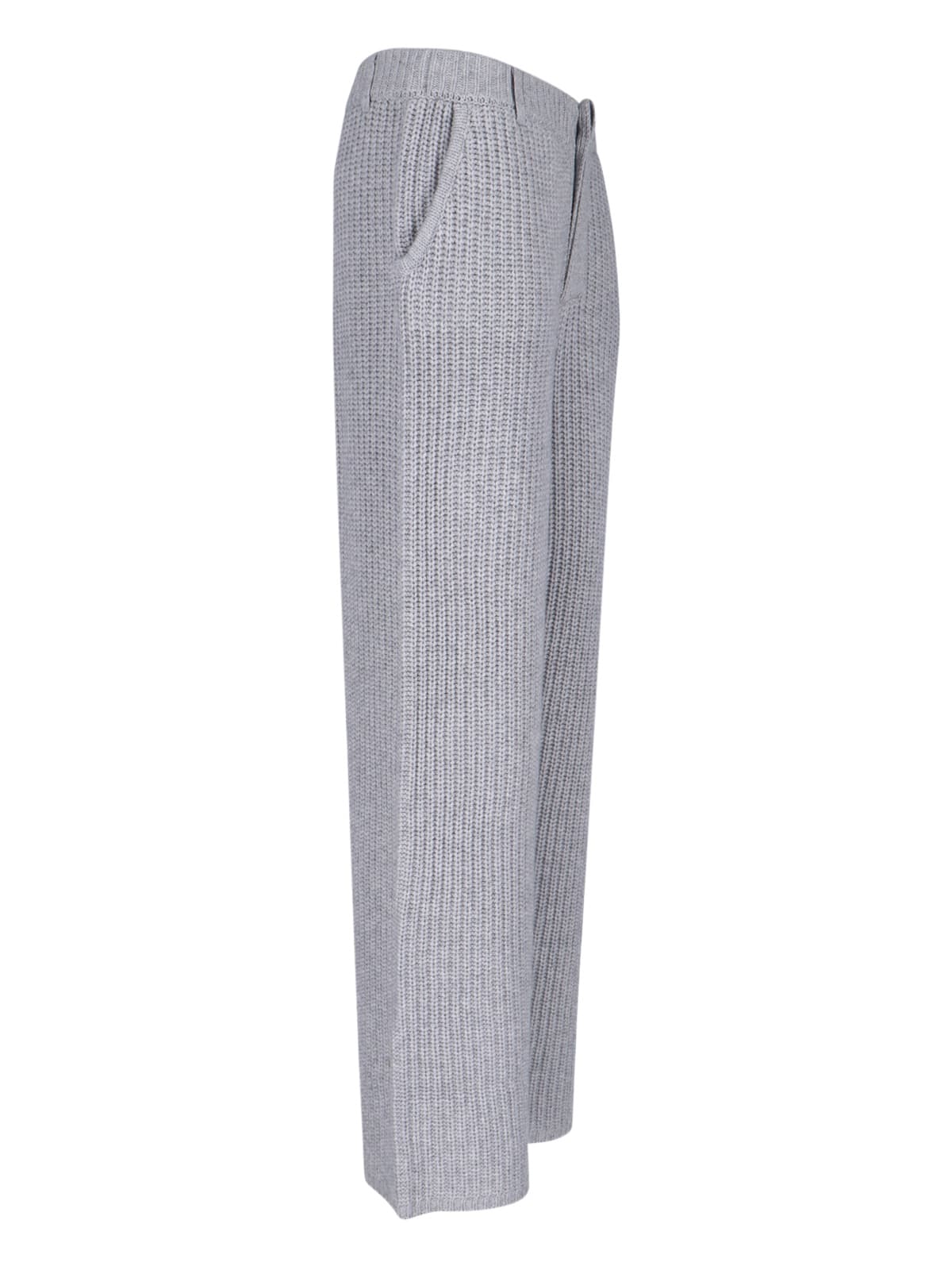 Aya Muse Knitting Trousers In Gray