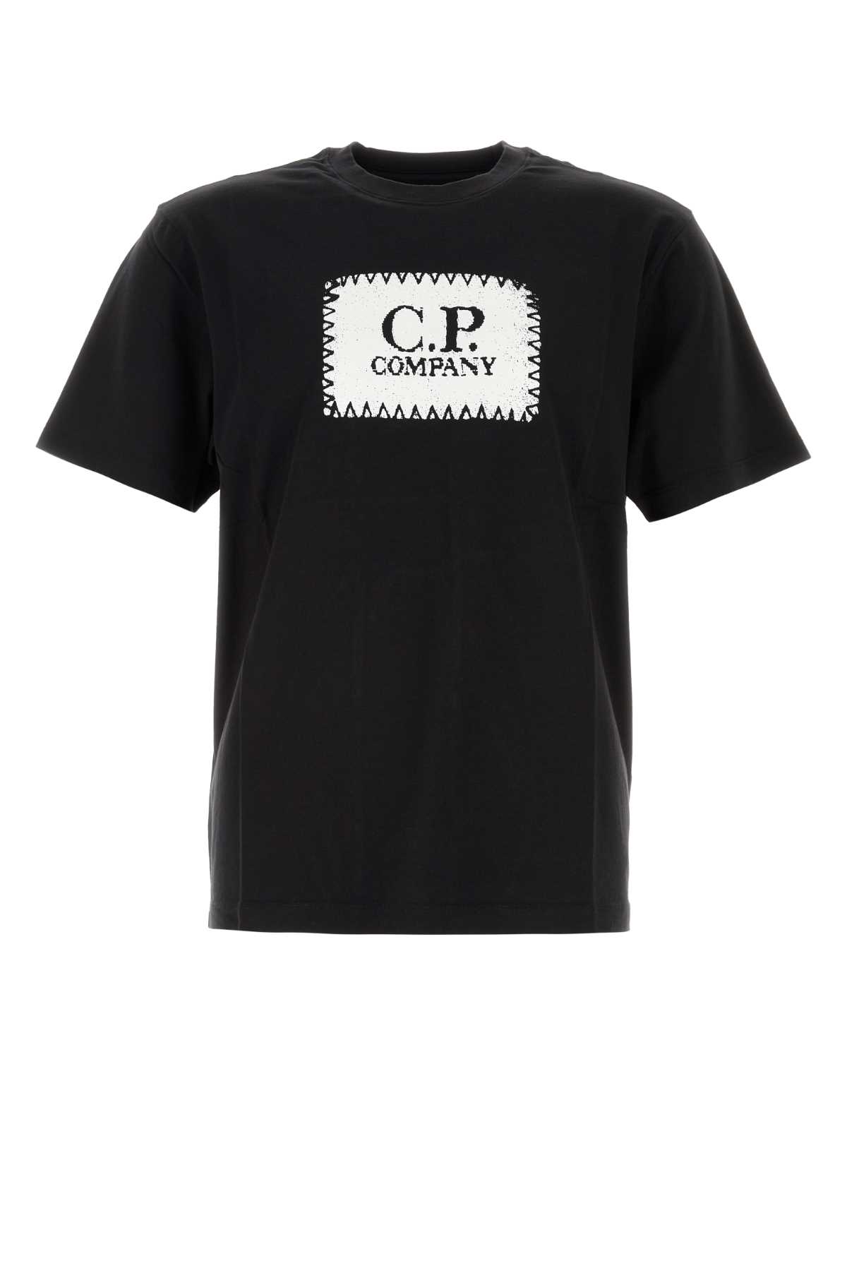 Shop C.p. Company Black Cotton T-shirt