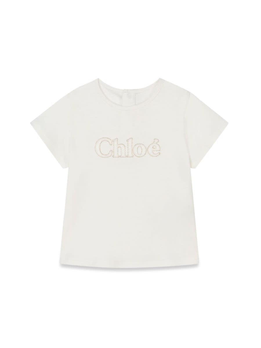 Shop Chloé Tee Shirt In White