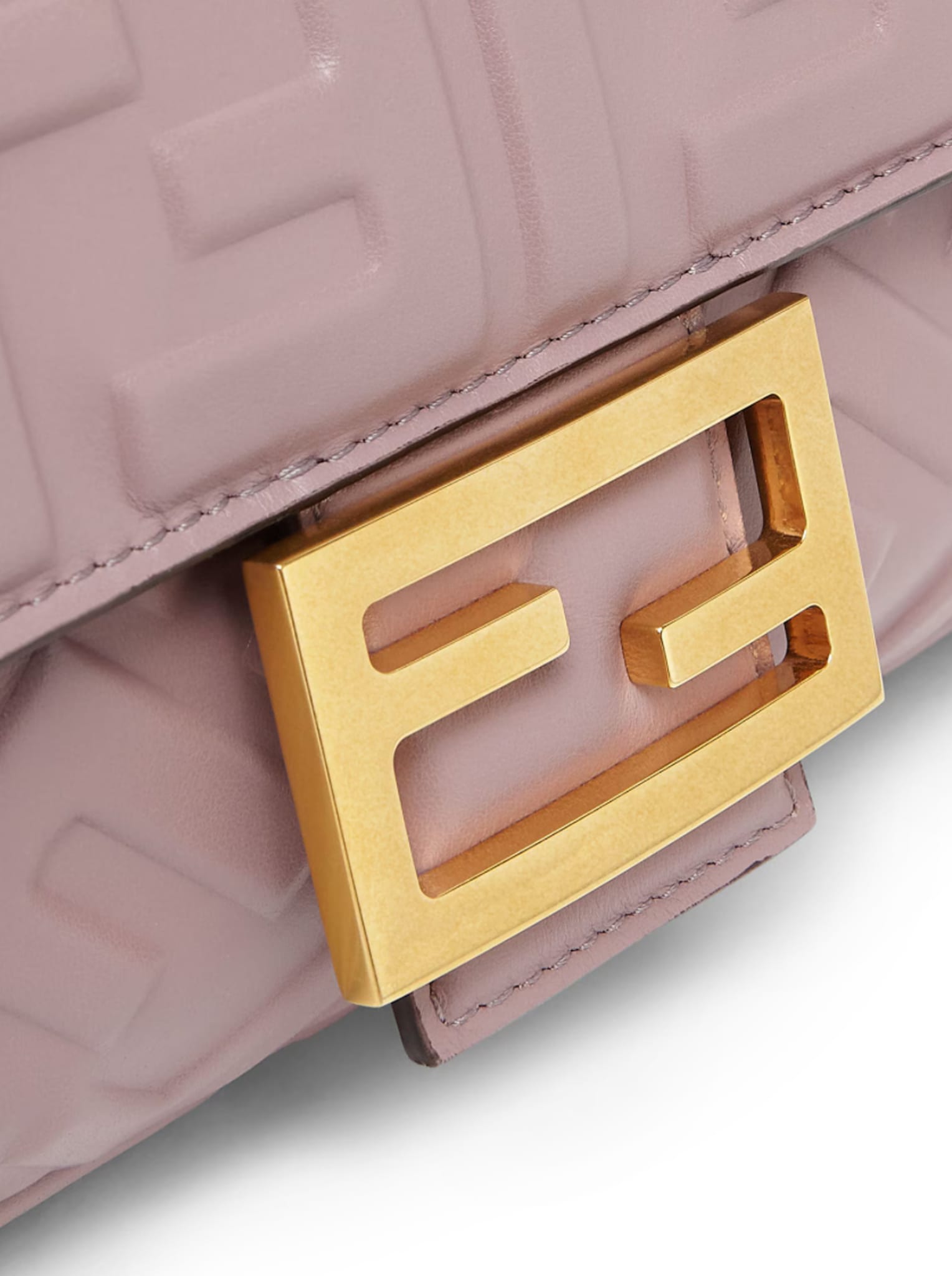 FENDI MAUVE PINK LEATHER BAGUETTE 