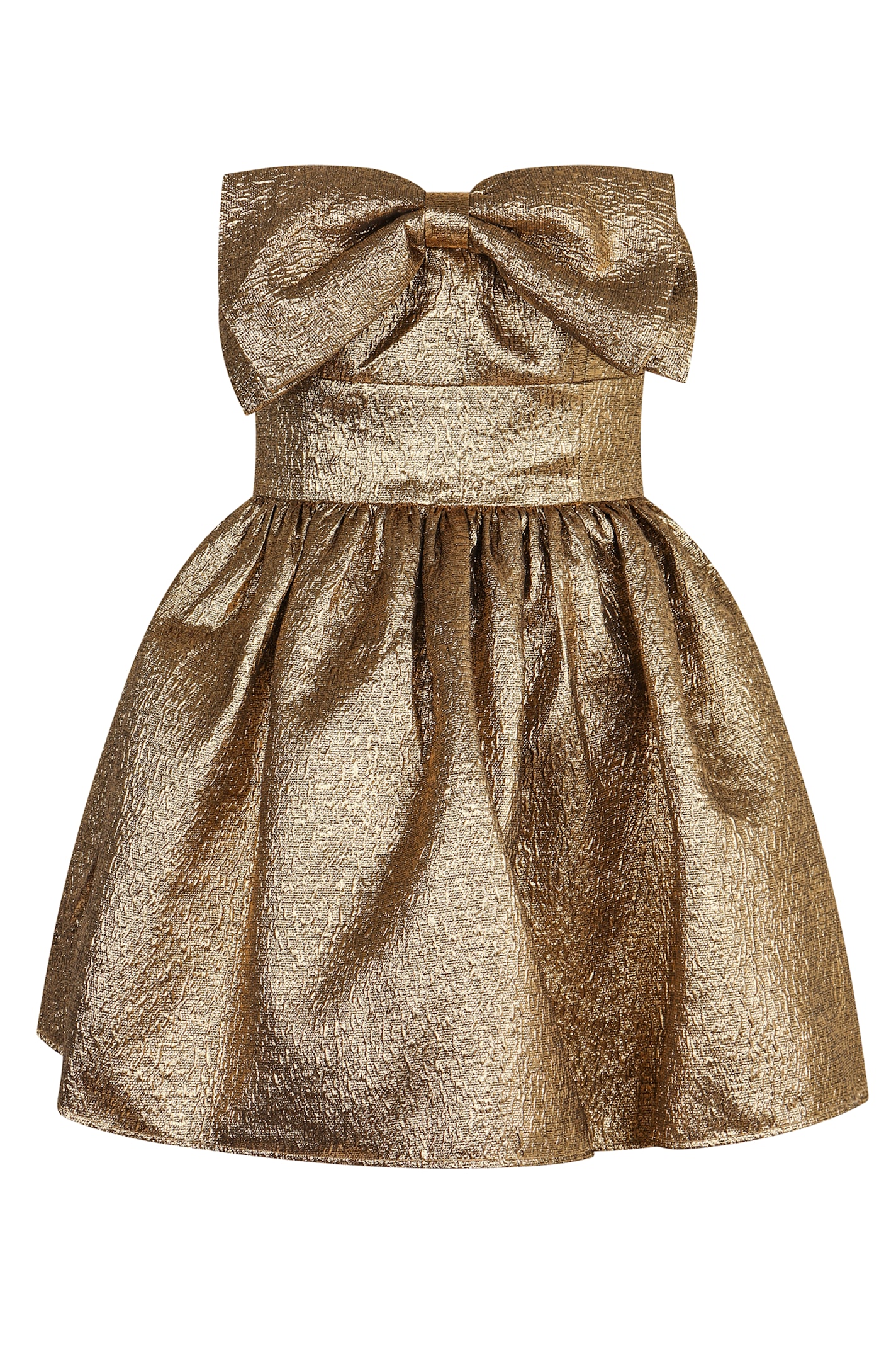 Self-portrait Metallic Fibre Fabric Mini Dress