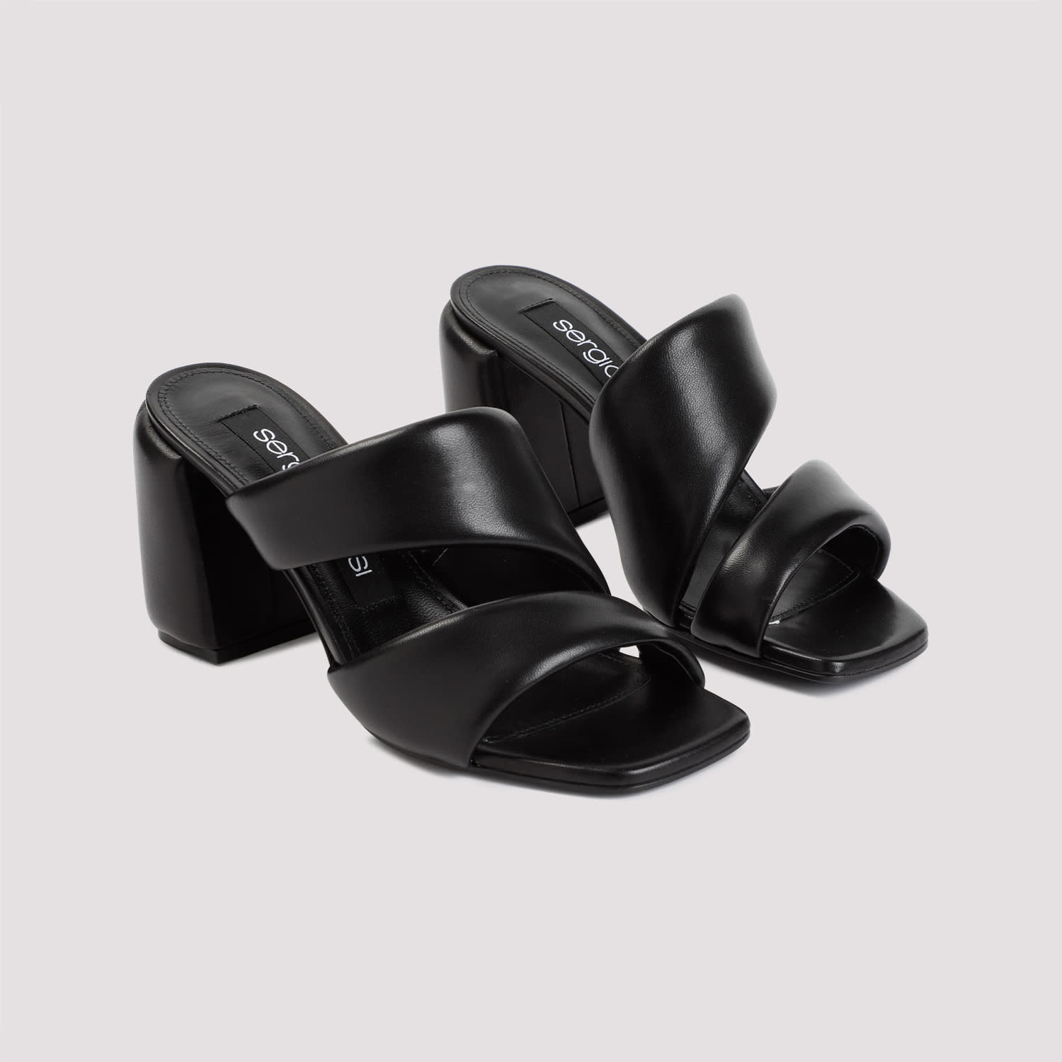 Shop Sergio Rossi Spongy 80 Sandal In Nero