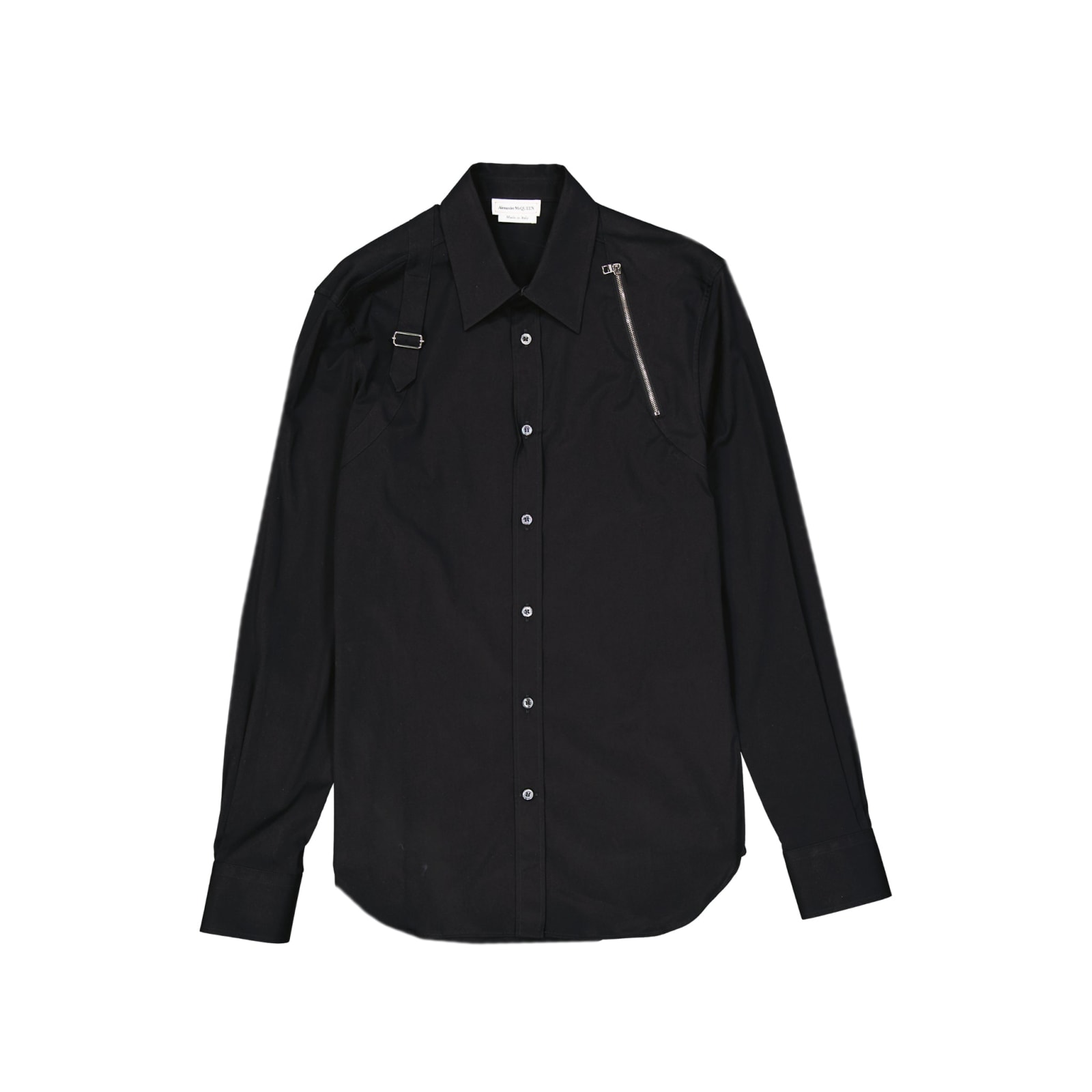 Shop Alexander Mcqueen Cotton Shirt In Black