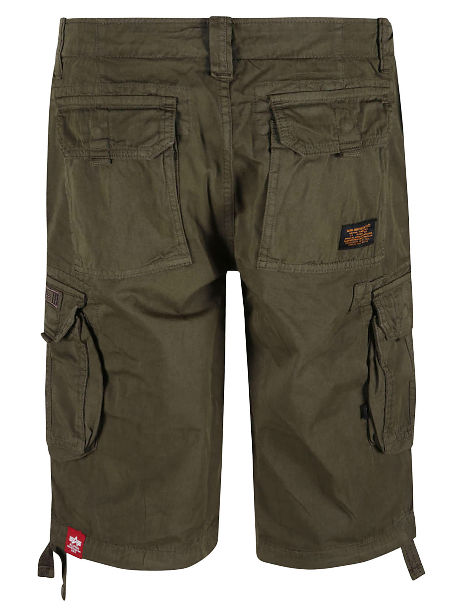 Shop Alpha Industries Jet Shorts In Olive Green
